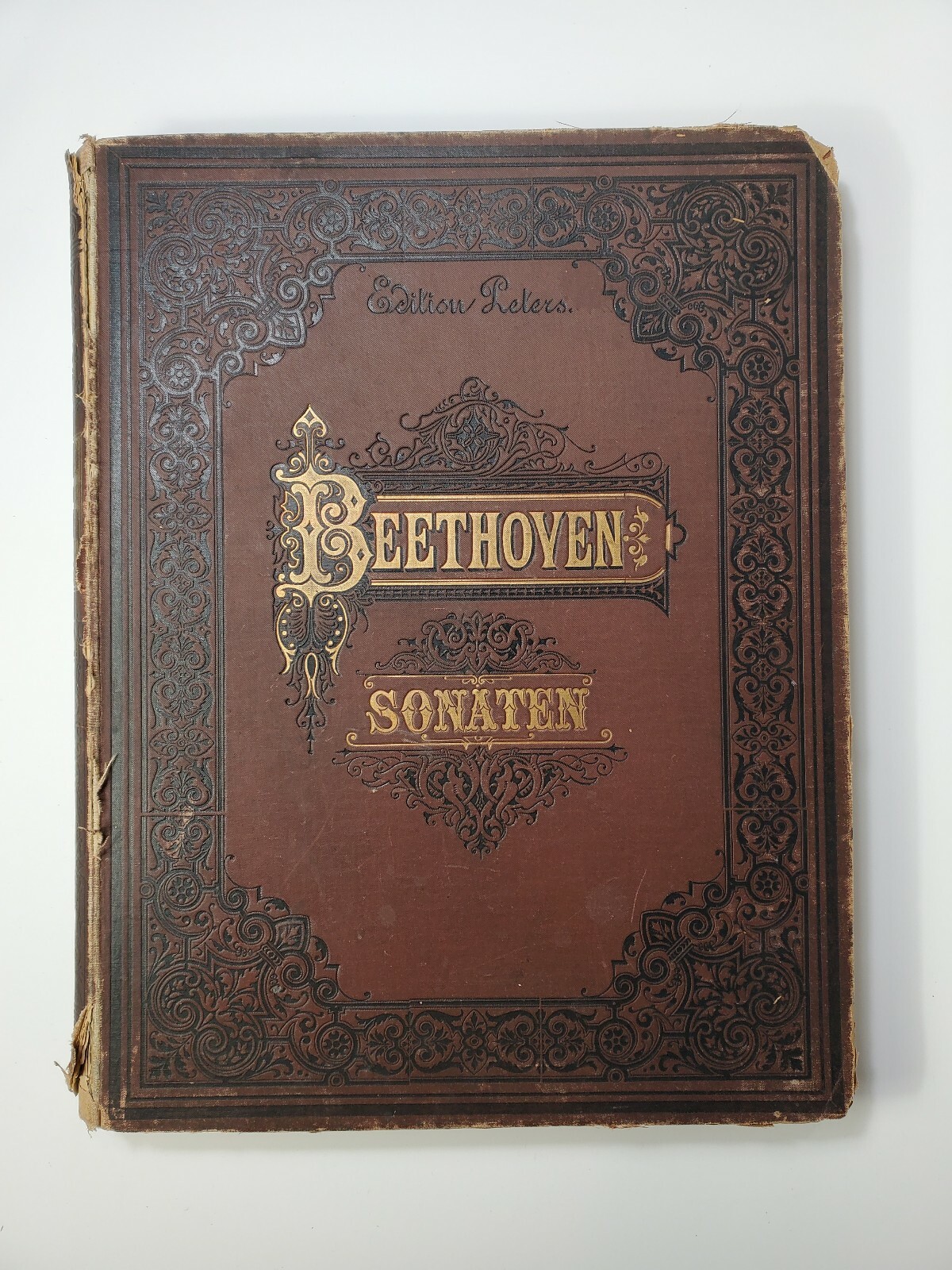 c.1884 Beethoven Sonaten - Edition Peters - Antique piano sheet music book c.1884 Beethoven Sonaten - Edition Peters - Antique piano sheet music book