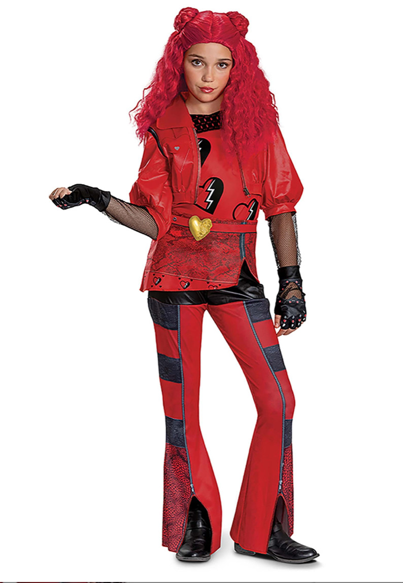 Disney Descendants 4 Deluxe Kids' Halloween Costume Red (Medium) Disney Descendants 4 Deluxe Kids' Halloween Costume Red (Medium)
