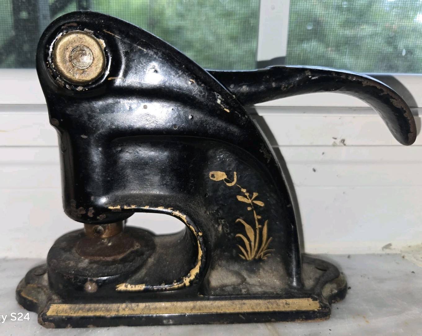 Antique Cast Iron Seal Stamp Notary EMBOSSER EXACTLY AS SHOWN NO DISC/SEAL AS IS Antique Cast Iron Seal Stamp Notary EMBOSSER EXACTLY AS SHOWN NO DISC/SEAL AS IS