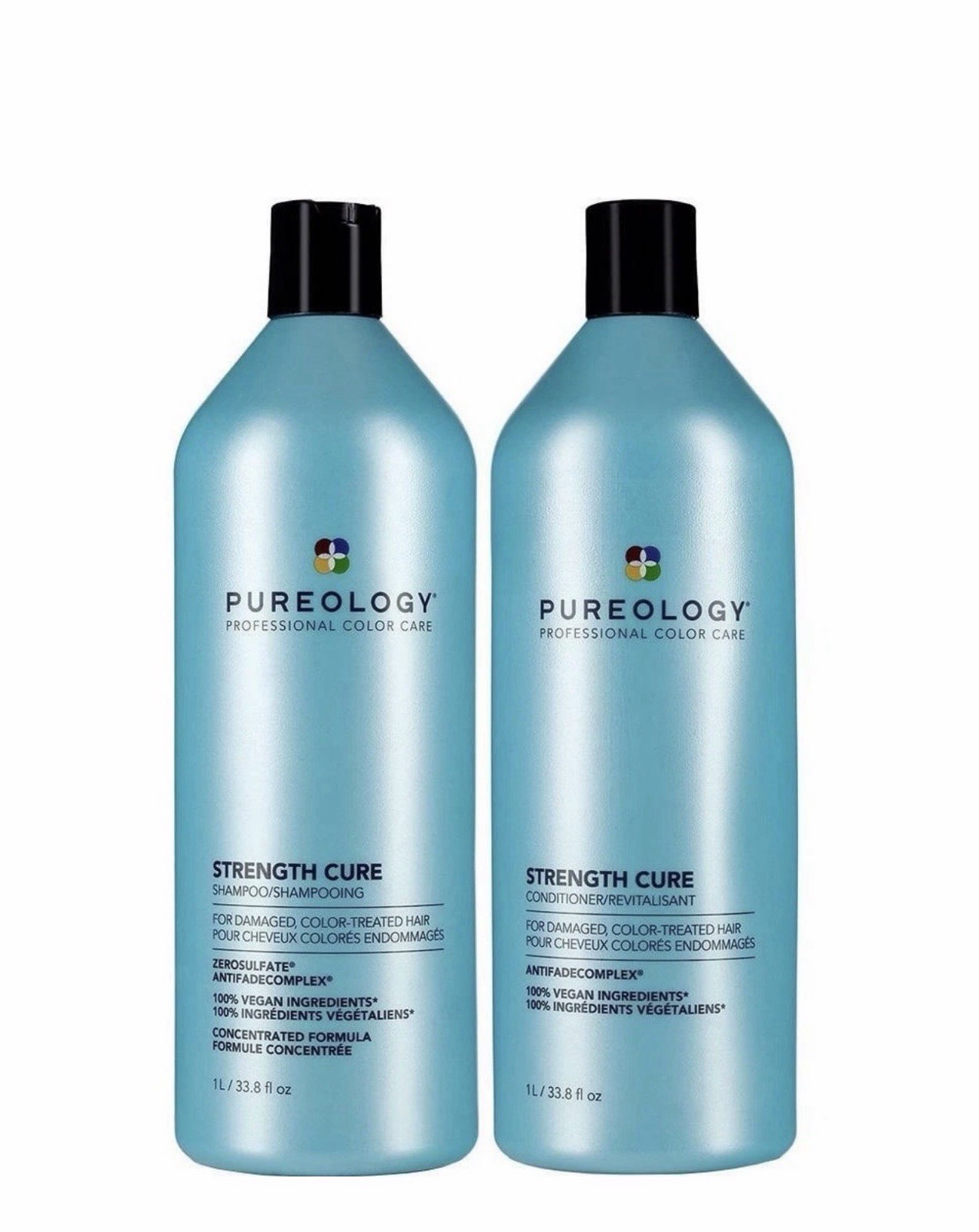 Pureology Strength Cure Shampoo and Conditioner Liter Duo Set (33.8oz each) Pureology Strength Cure Shampoo and Conditioner Liter Duo Set (33.8oz each)