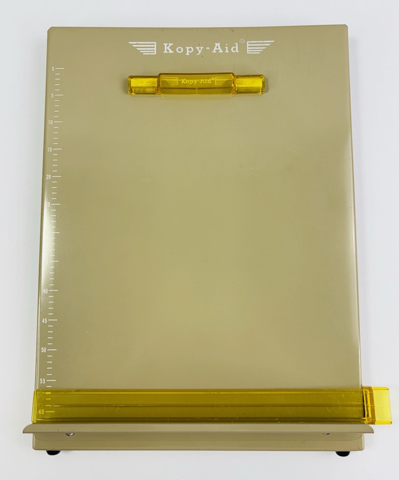 Vintage Edanbob Kopy-Aid Metal Copyholder Document Typing Stand Tan Beige