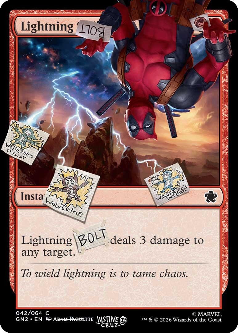 Lightning Bolt (042) - 42 - NM - Secret Lair Drop Series Lightning Bolt (042) - 42 - NM - Secret Lair Drop Series
