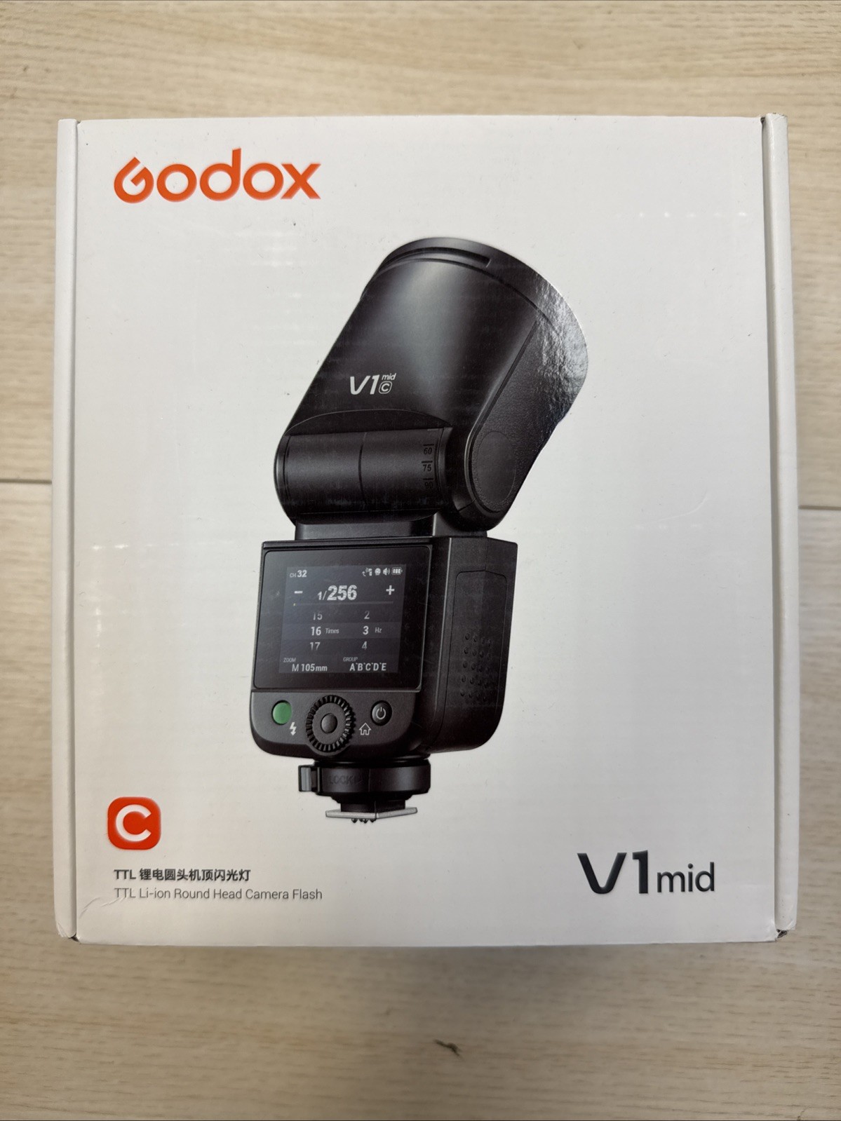 Godox V1 MID TTL/HSS On-Camera Flash Speedlite for Canon Sony Fuji Nikon Olympus