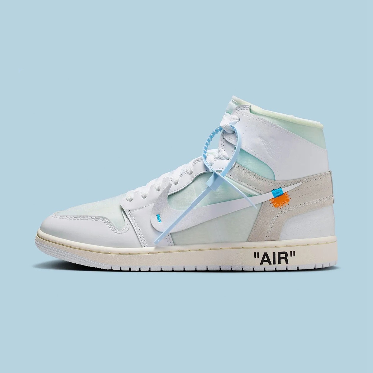 Men's Breathable Sneaker Virgil Abloh Archive Air Jordan 1 High OG-Alaska💡