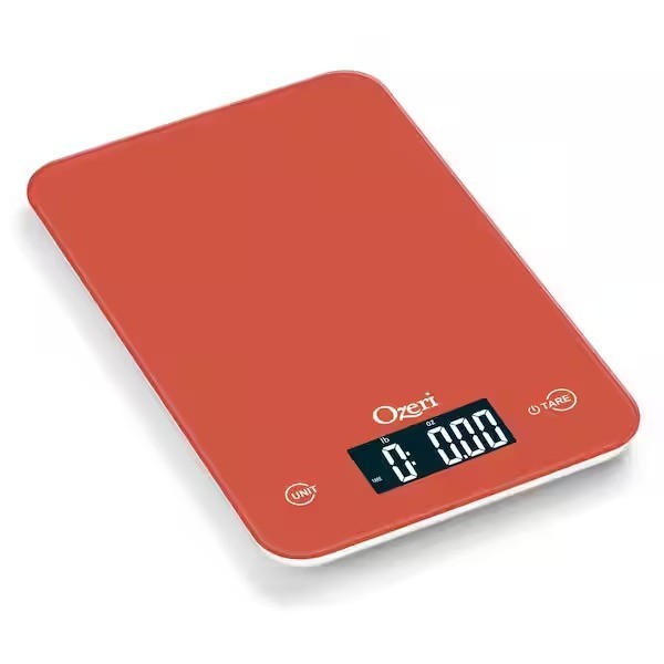 Ozeri Touch Profesional Tempered Glass Digital Kitchen Scale 12lb Edition Orange