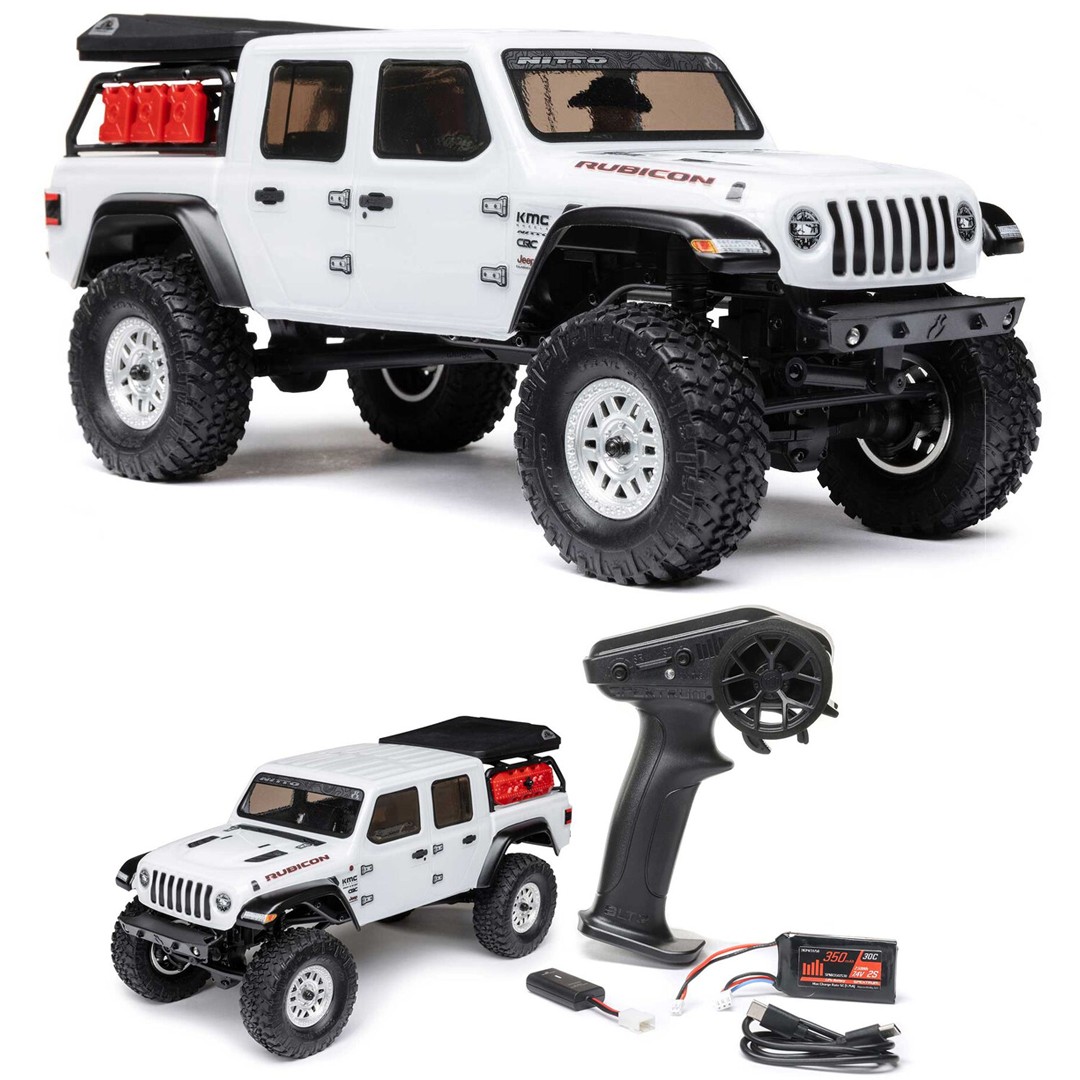 NEW Axial 1/24 SCX24 Jeep JT Gladiator 4WD Rock Crawler Brushed RTR Wht