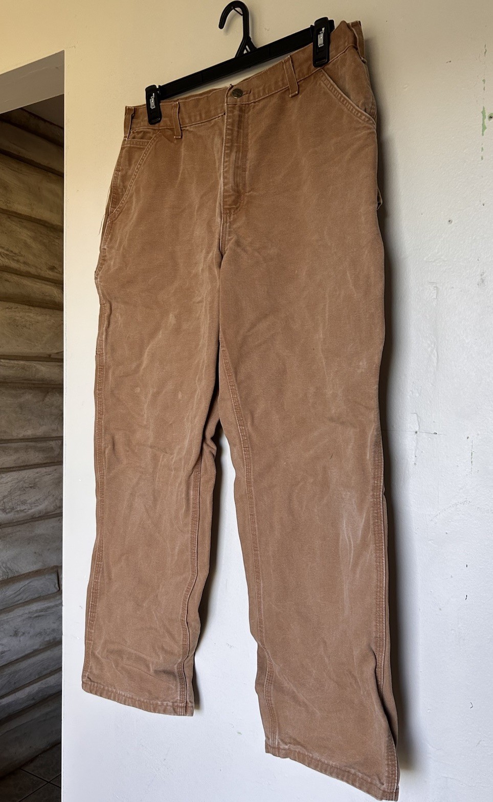 Vintage Carhartt B11 Dungaree Pants Brown 36x32 Workwear