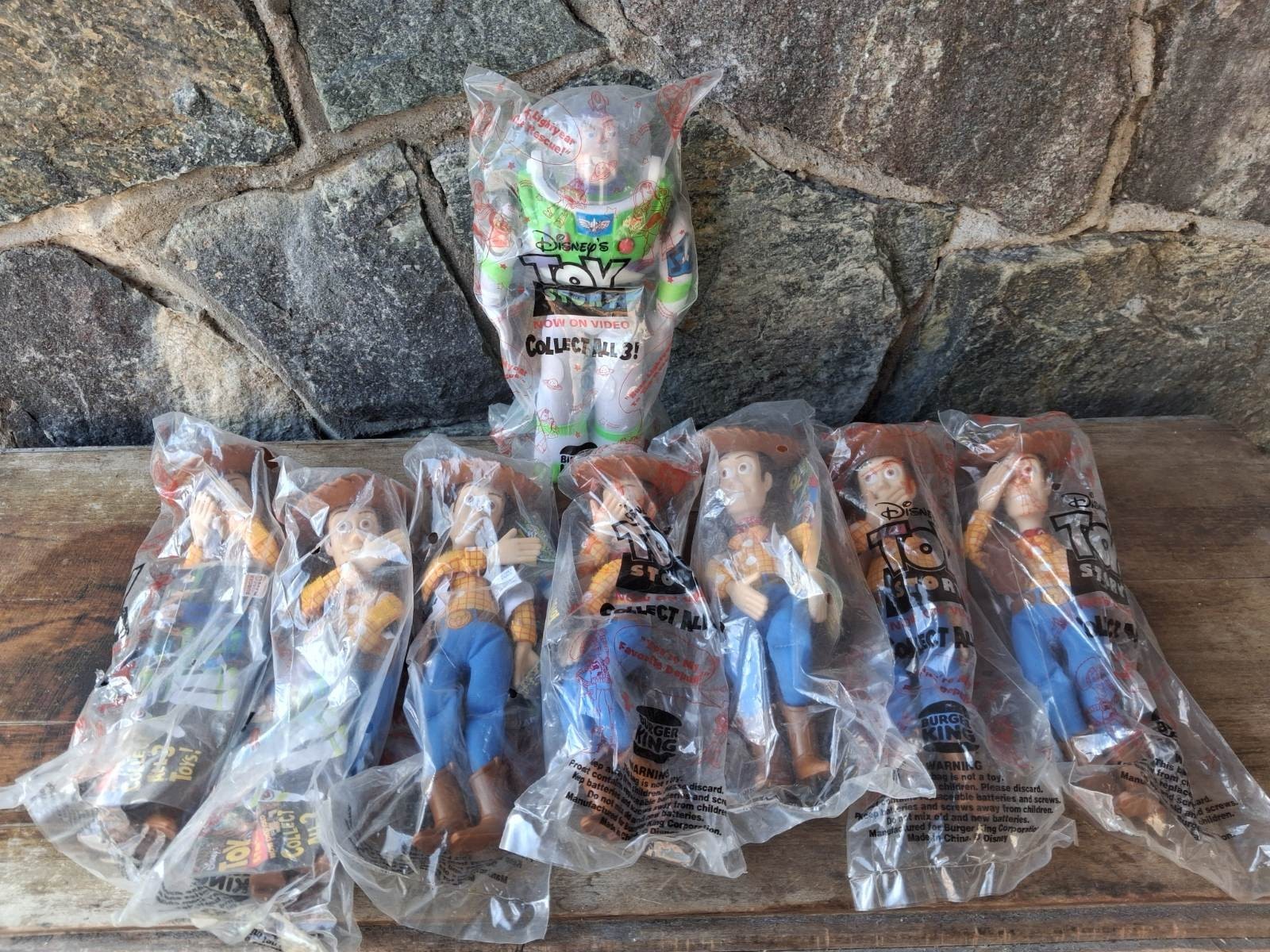 Toy Story toy's from burger king 1995 woody and Buzz Lot 8 pieces