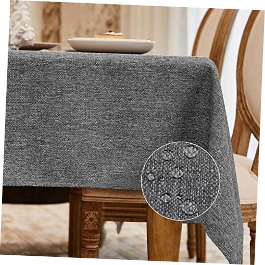 Rectangle Table Cloth Waterproof Gray 63\