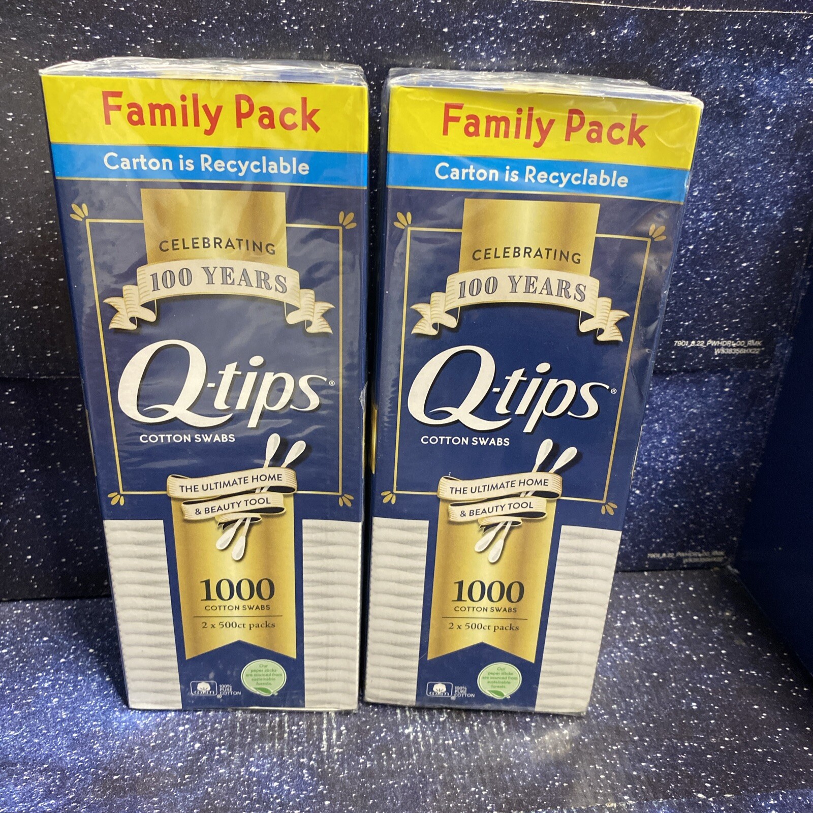 2X500 Q-tips Cotton Swabs - Family  Swabs Each - The Ultimate Home & Beauty Tool