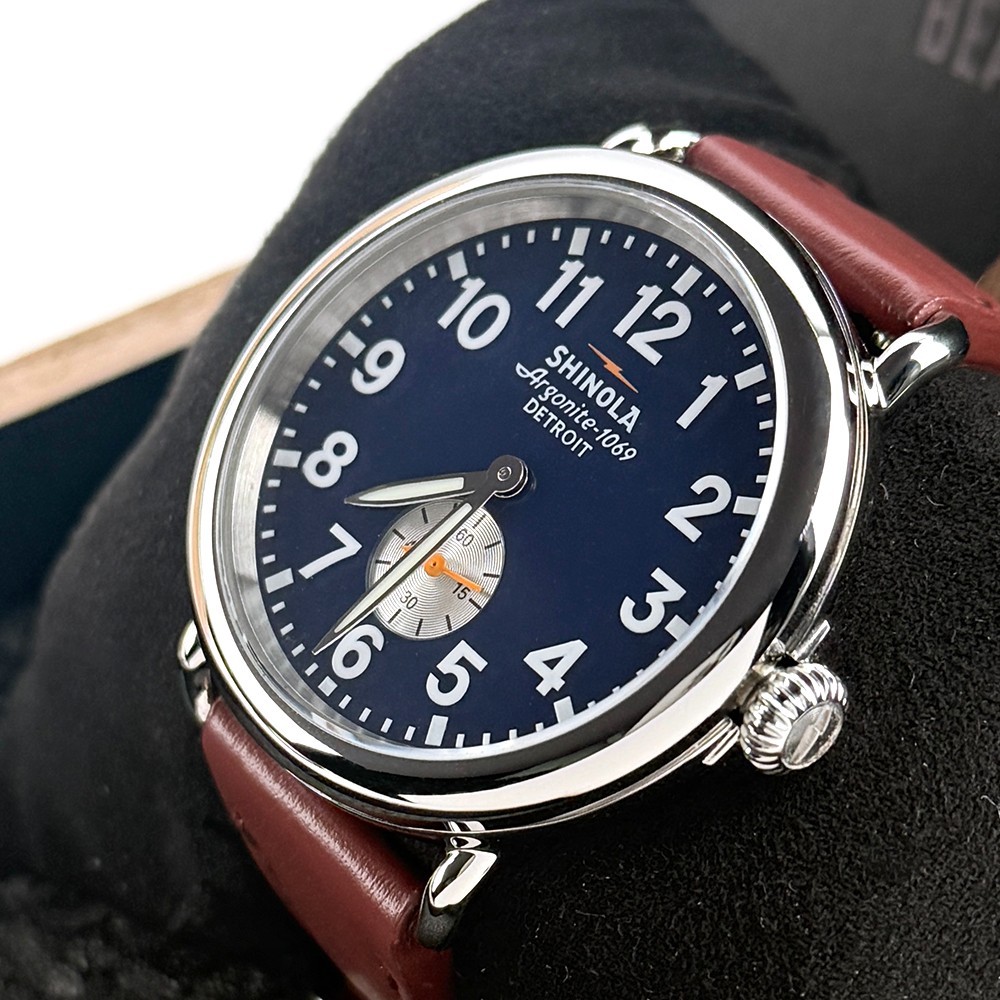 Shinola Men\'s Runwell Midnight Blue Dial Quartz Watch 41mm Shinola Men\'s Runwell Midnight Blue Dial Quartz Watch 41mm