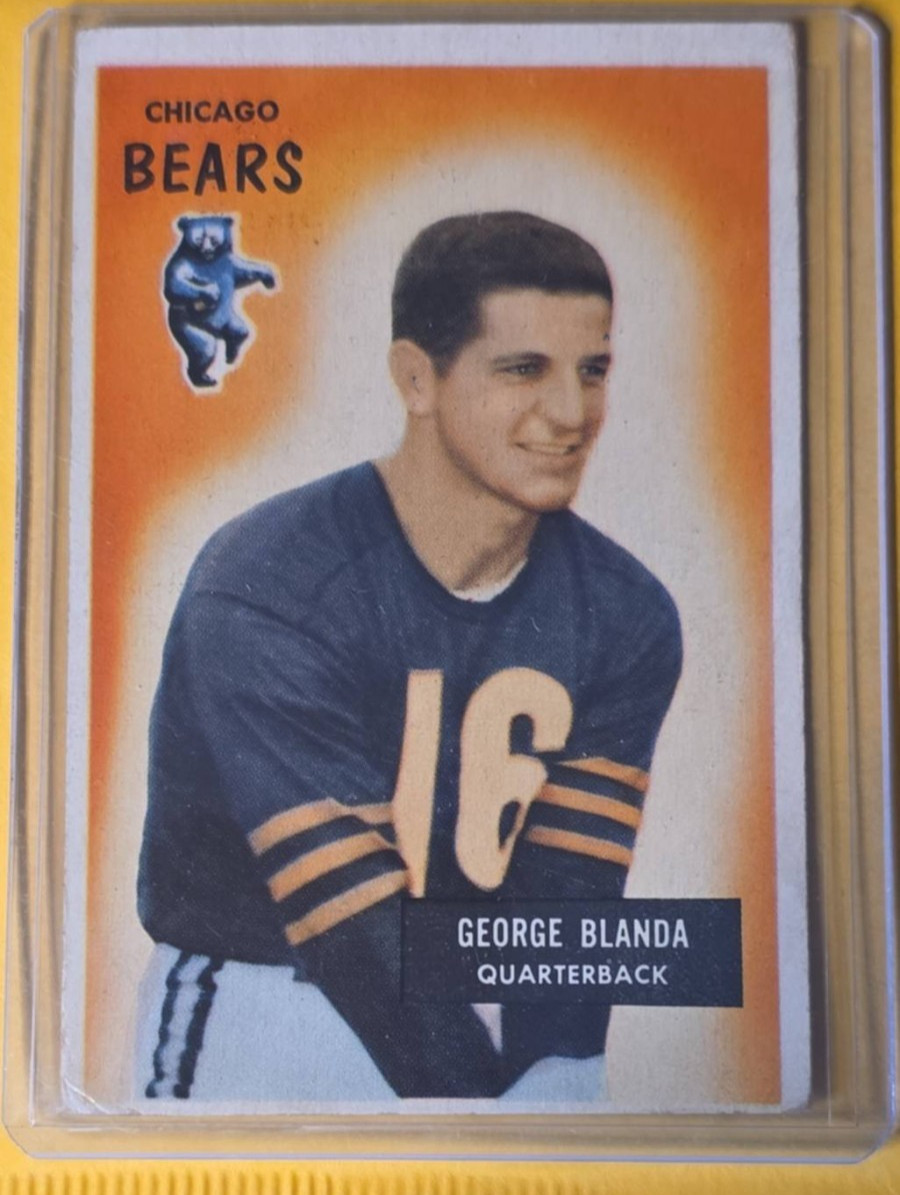 1955 Bowman - George Blanda #62 Chicago Bears HOF 1955 Bowman - George Blanda #62 Chicago Bears HOF