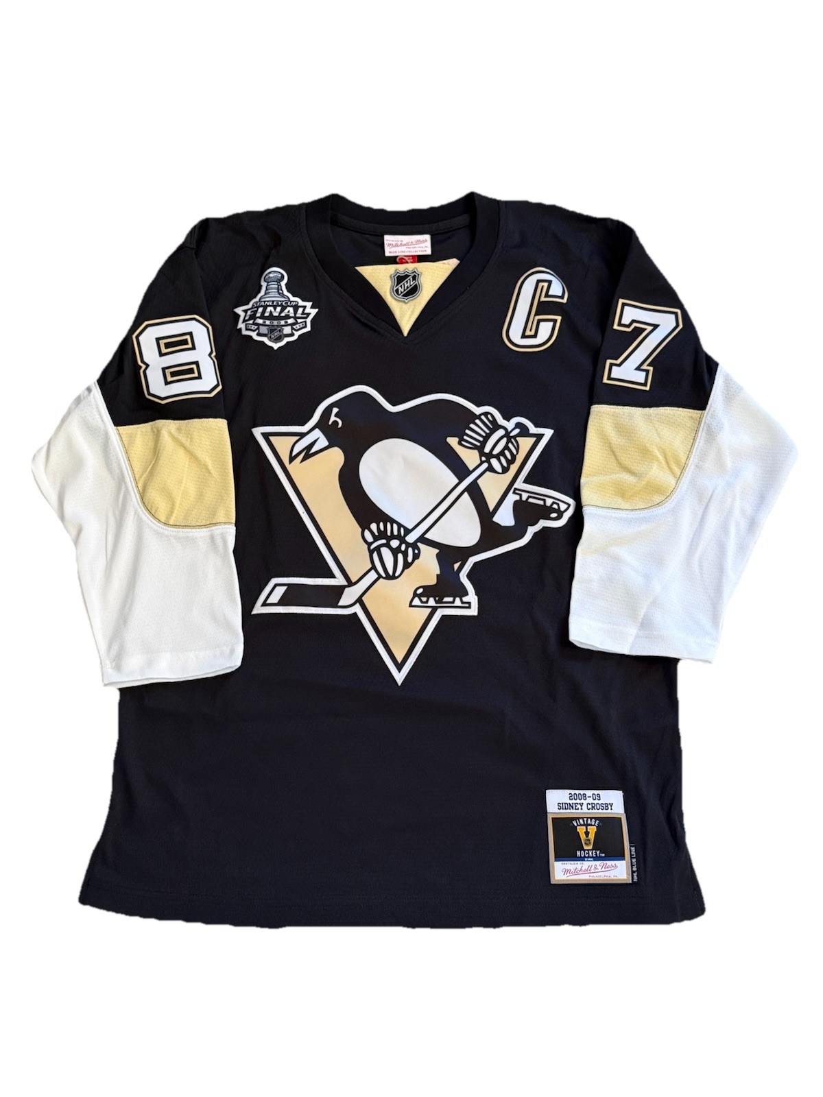 Mitchell & Ness 2008-09 Pittsburgh Penguins Sidney Crosby Jersey Youth Size L/XL Mitchell & Ness 2008-09 Pittsburgh Penguins Sidney Crosby Jersey Youth Size L/XL