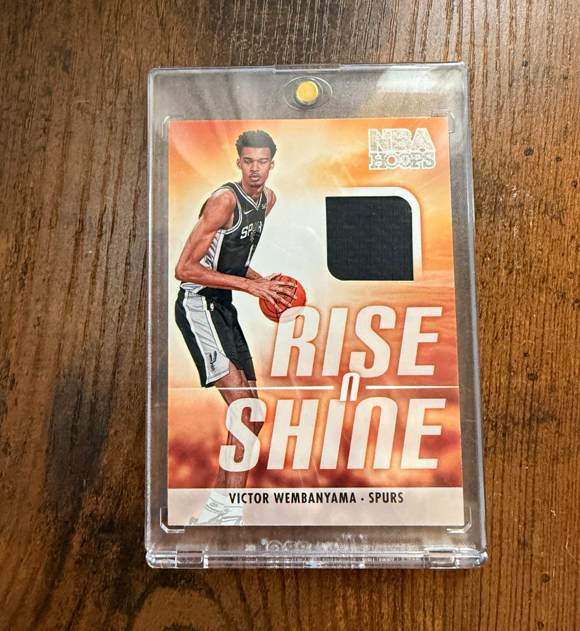 Panini 2023-24 NBA Hoops Victor Wembanyama Rise N Shine MEM RC #RS-WEM Panini 2023-24 NBA Hoops Victor Wembanyama Rise N Shine MEM RC #RS-WEM