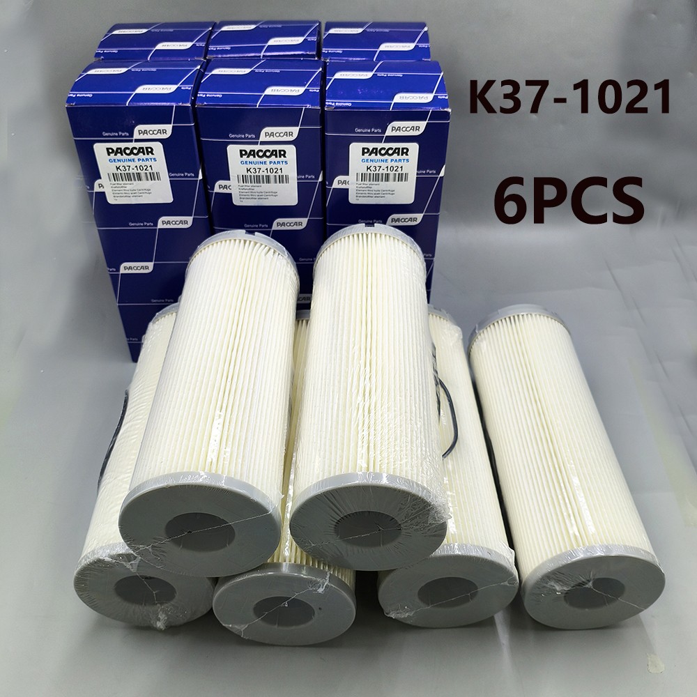 6PCS NEW GENUINE PACCAR FUEL FILTER ELEMENT K37-1021 For Peterbilt Kenworth