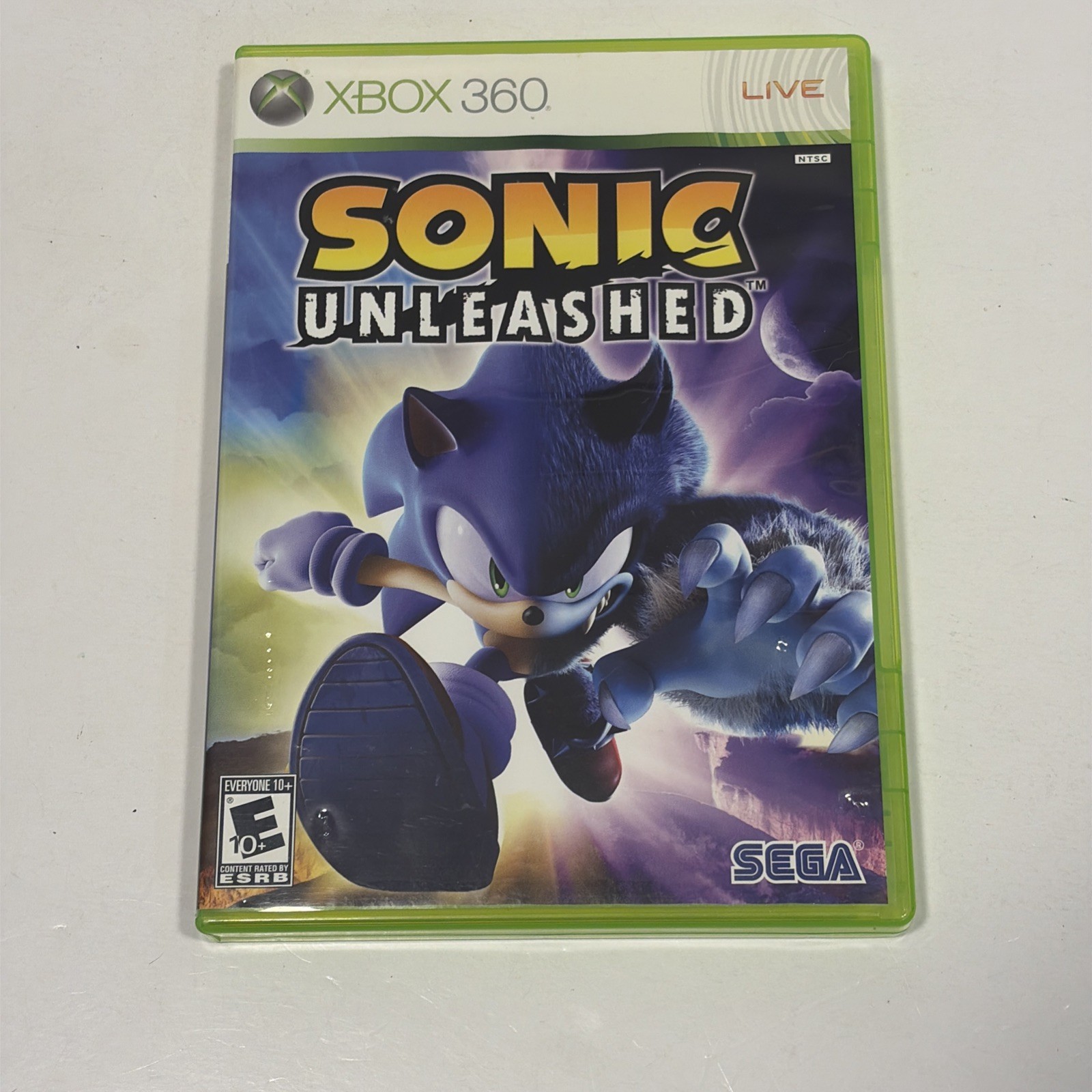Sonic Unleashed (Microsoft Xbox 360, 2008) No Manual Tested