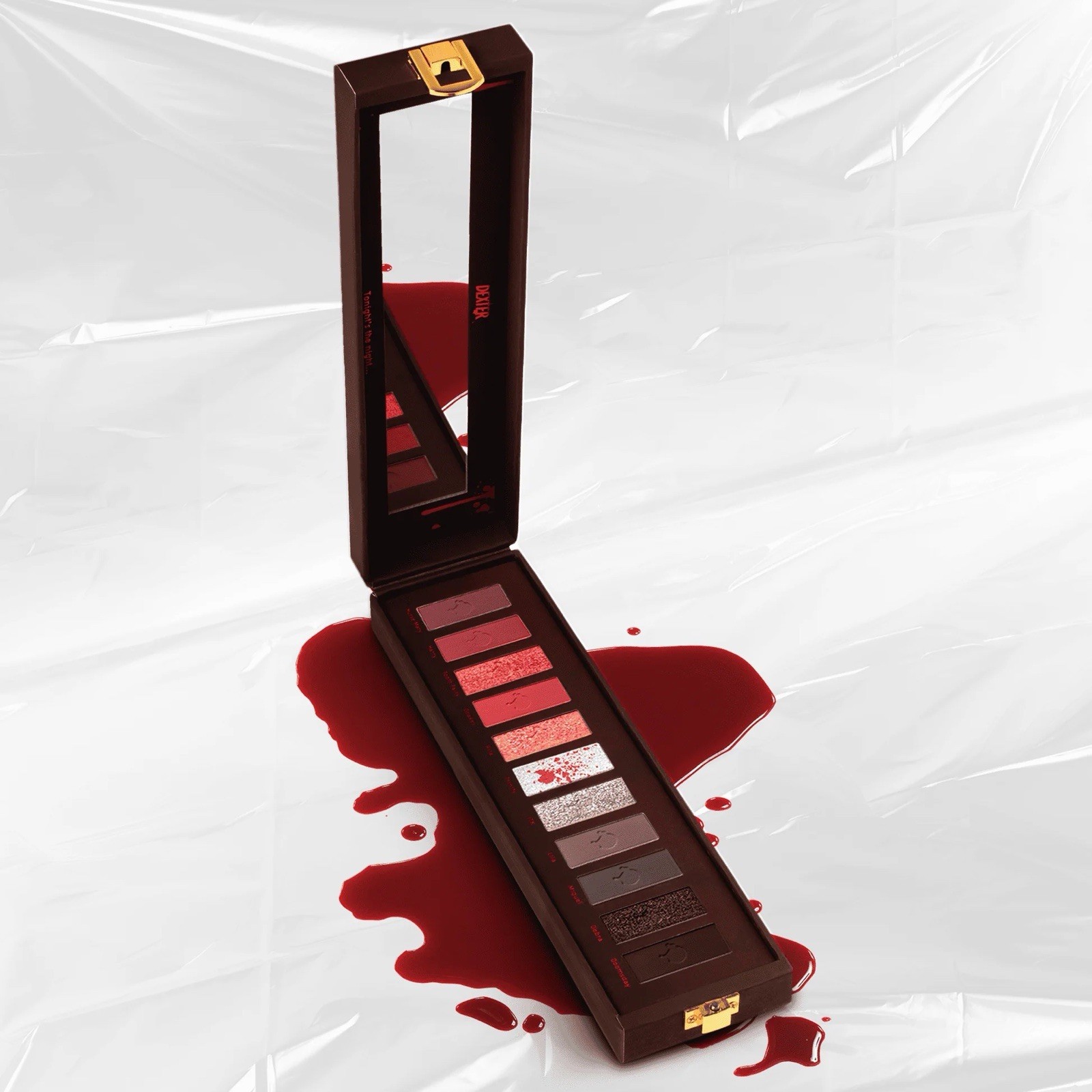 LETHAL COSMETICS Dexter Blood Slide Eyeshadow Palette & Kill Tools 10 Brush Set