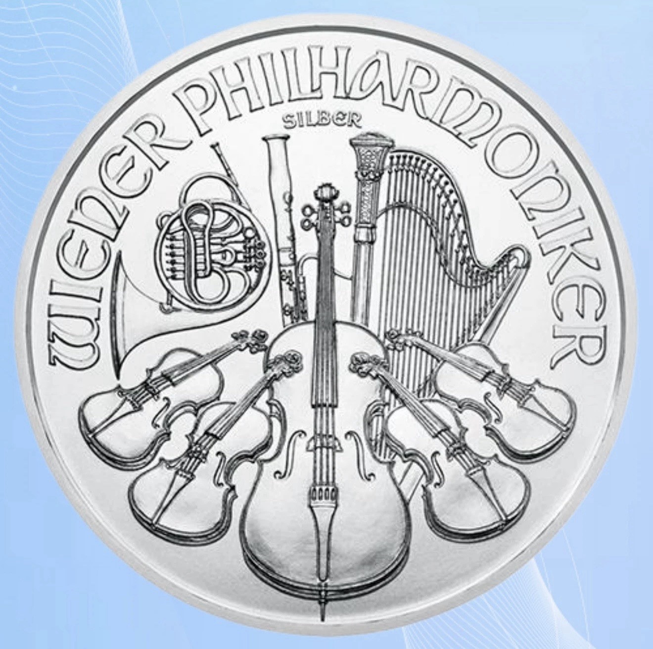 ⭐️2011 Austria Vienna Philharmonic 1 oz .999 Fine Silver Coin.  Brilliant Unc.⭐️