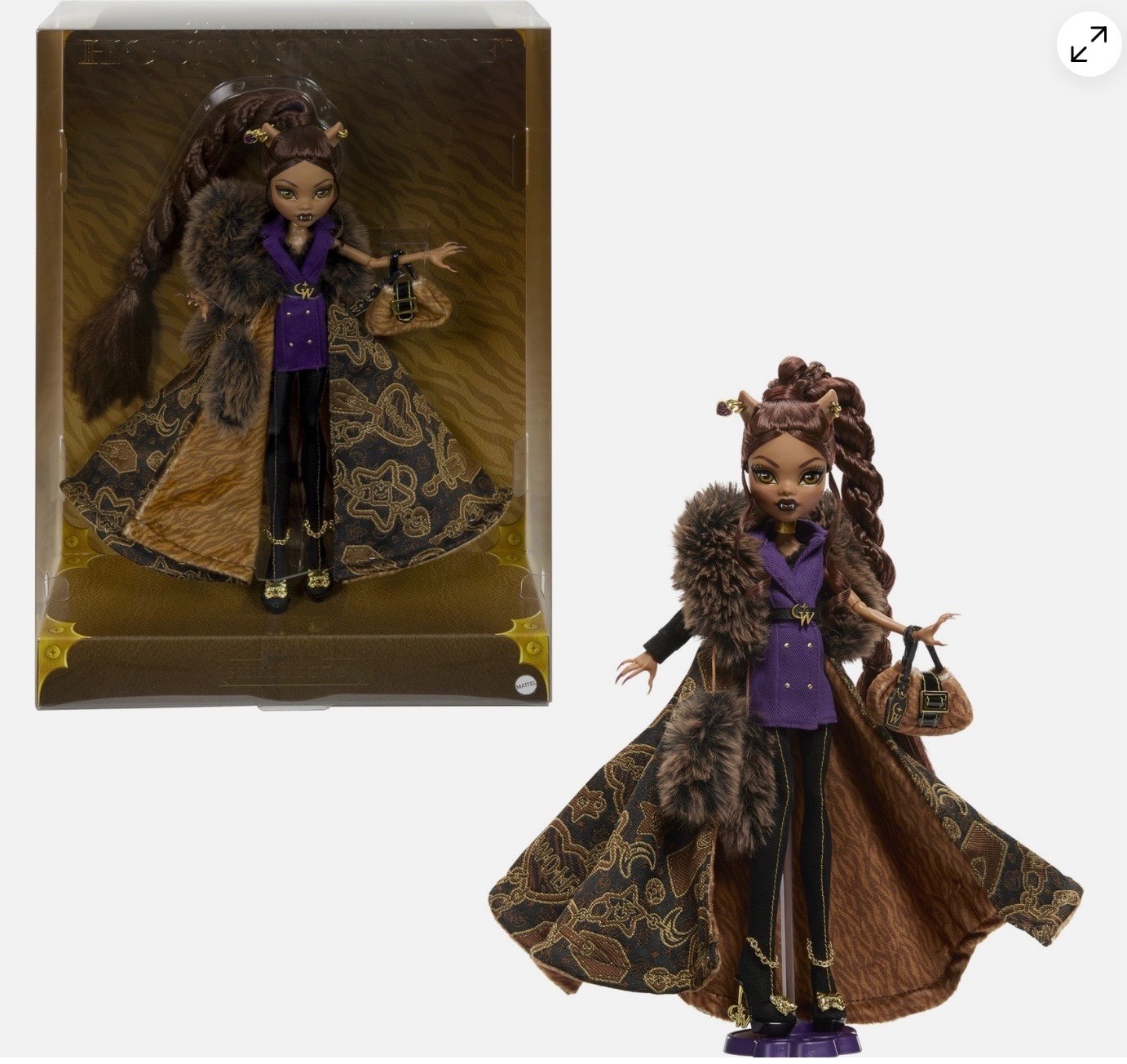 Mattel Monster High Skullector Clawdeen Wolf House of Wolf Doll Mattel JDR66 New