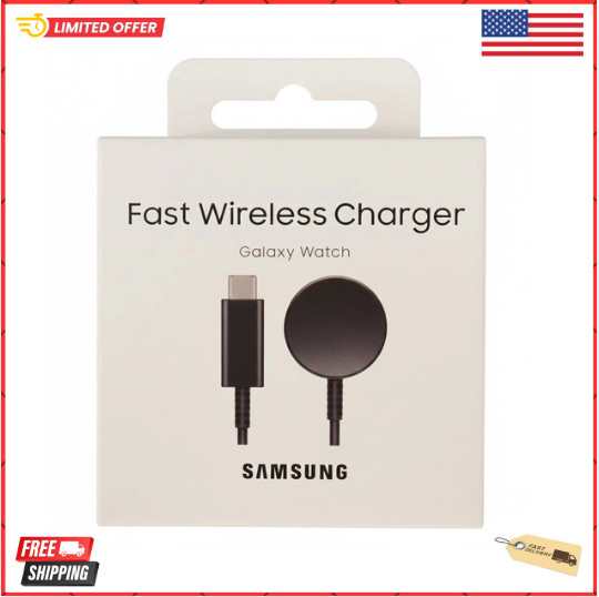 Genuine Samsung Galaxy Watch Fast Wireless Charger USB-C EP-OR900BBEGWW - Black
