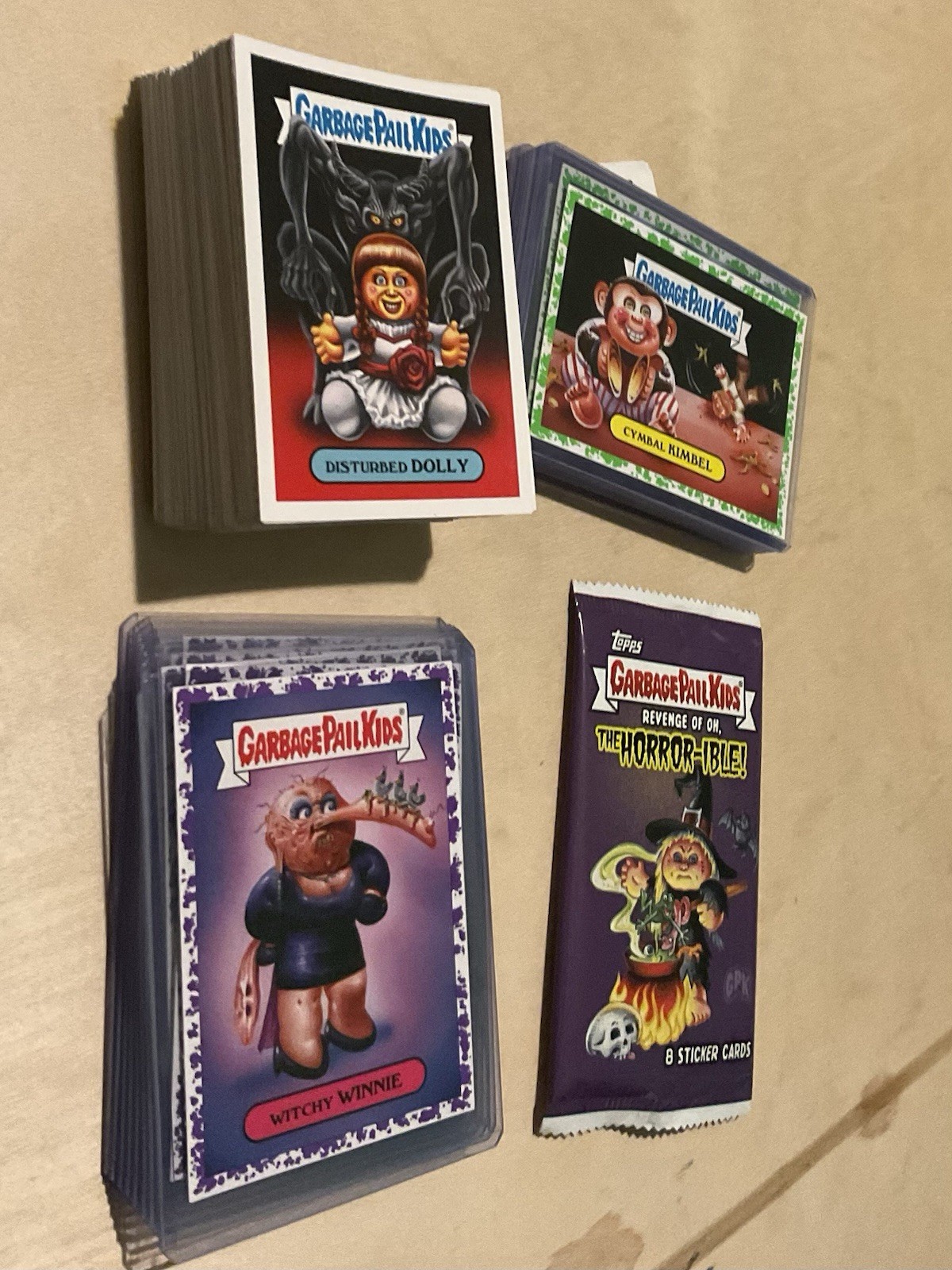 2019 GPK Revenge of the Horror-ible Card Lot Of 127 Total, See Photo For A List.