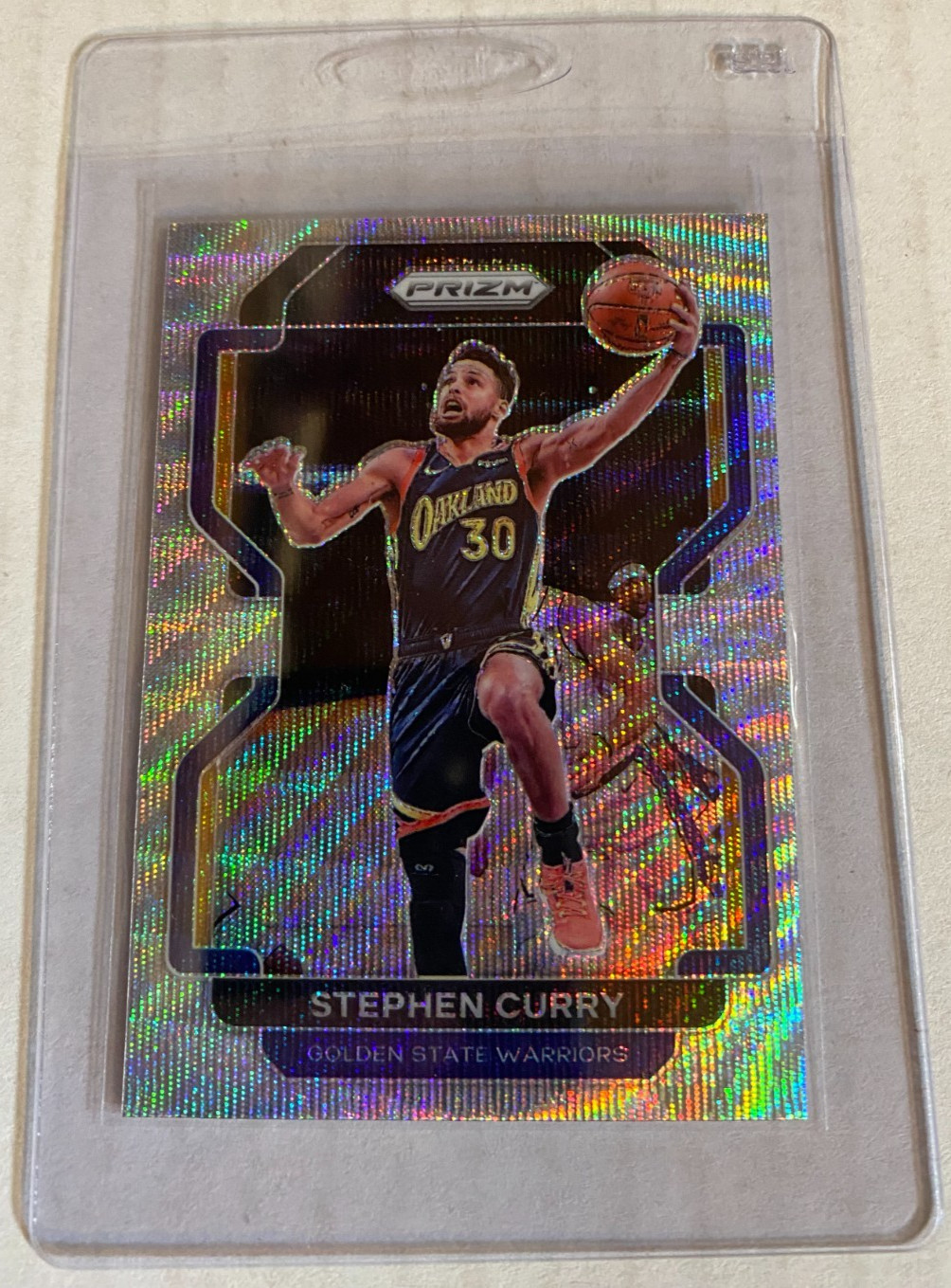 2021-22 Panini Prizm Stephen Curry #154 Silver Wave Prizm RC Qty 2021-22 Panini Prizm Stephen Curry #154 Silver Wave Prizm RC Qty