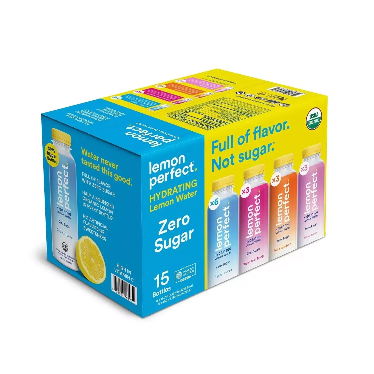 Lemon Perfect Flavored Water Variety Pack, 15.2 Fluid Ounce (Pack of 15) Lemon Perfect Flavored Water Variety Pack, 15.2 Fluid Ounce (Pack of 15)