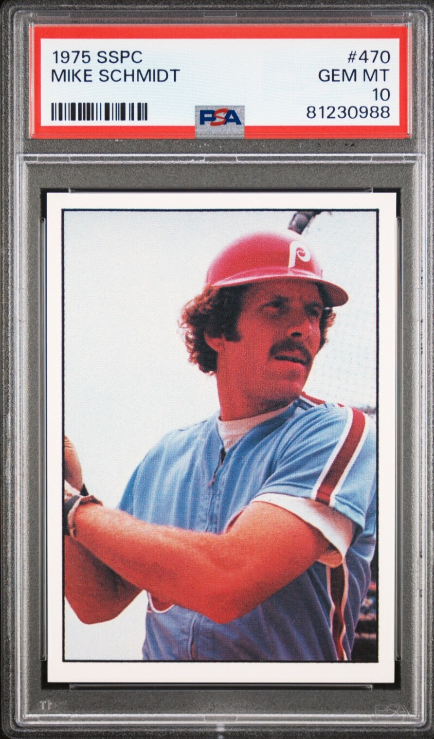 1975 SSPC โ Mike Schmidt โ 3rd YR โ ๐ MINT PSA 10 โ NEW โ reholderโd (May 2025) 1975 SSPC โ Mike Schmidt โ 3rd YR โ ๐ MINT PSA 10 โ NEW โ reholderโd (May 2025)
