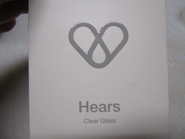 Hears CLEAR GLASS Premium earplugs Noise Reduction 17 decibels 25 dB NIB DMG BOX