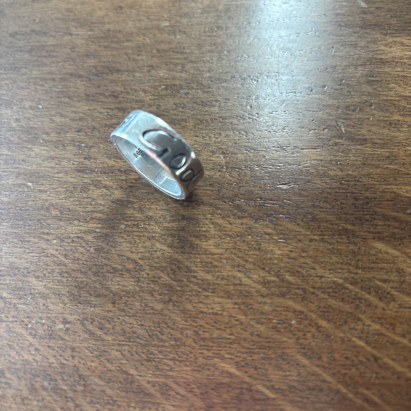 Retired James Avery AWESOME GOD Ring Size 8 VTG