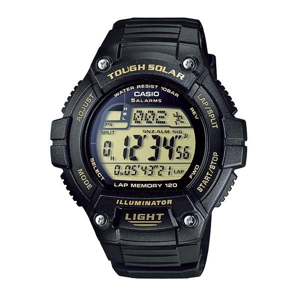 New CASIO W-S220-9AJH Tough Solar Digital Watch Black Yellow 100M
