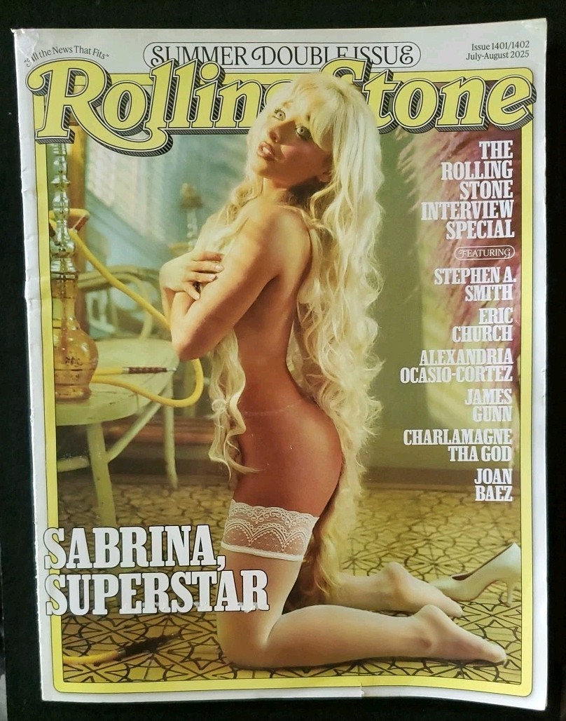 Sabrina Carpenter Rolling Stone Magazine July August 2025 OK Condition Sabrina Carpenter Rolling Stone Magazine July August 2025 OK Condition