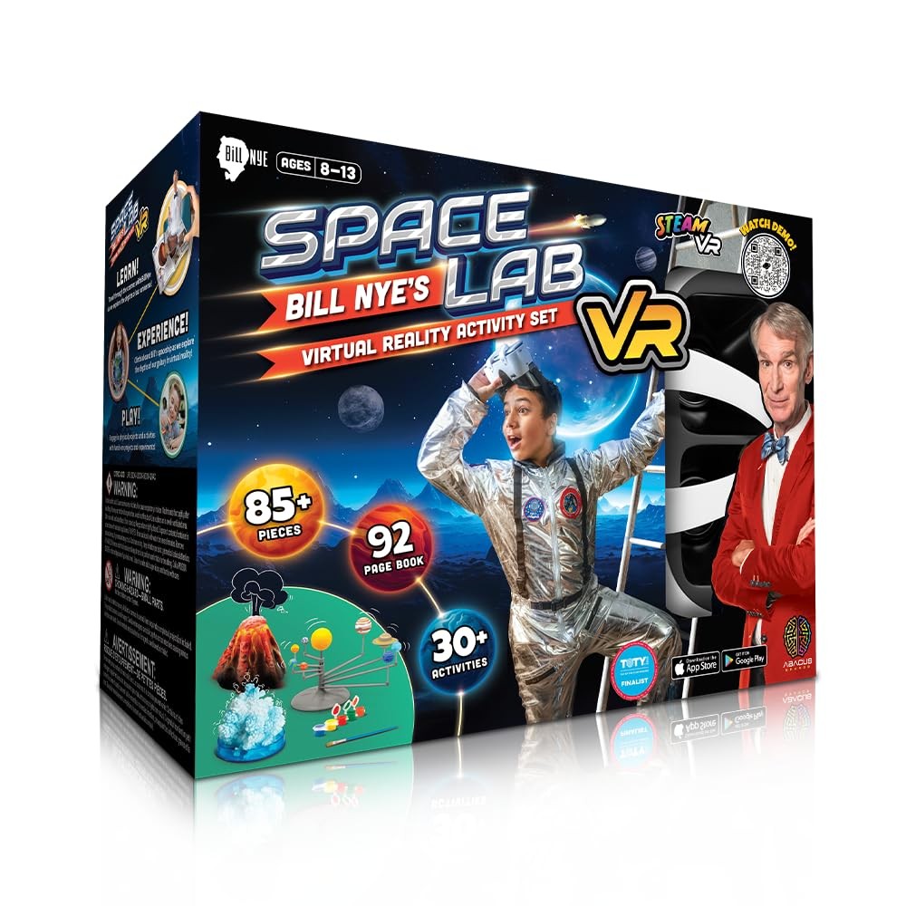 Abacus Brands Bill Nye's VR Space Lab - STEM Science Kit For Kids Age 8-13