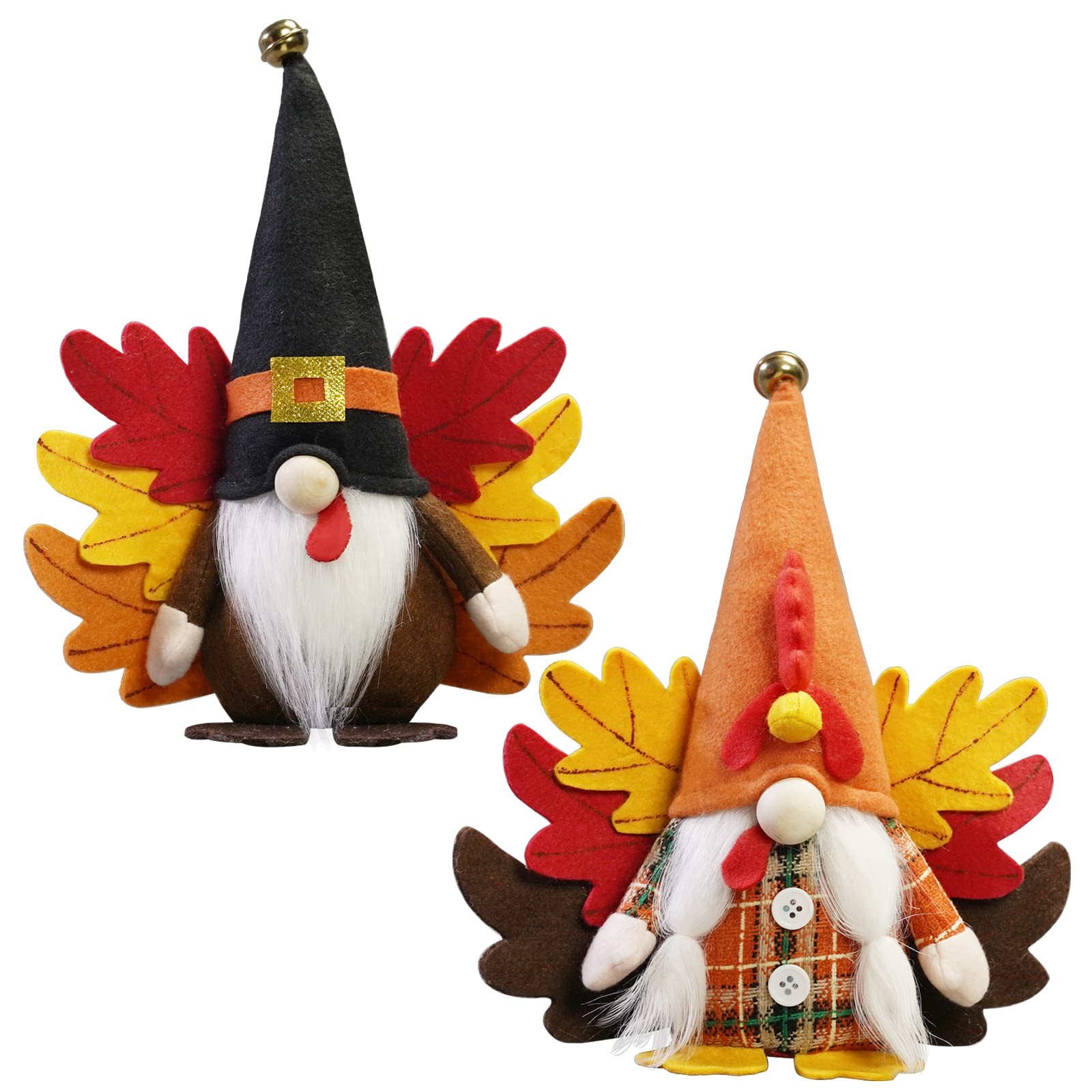 Fall Gnomes, Thanksgiving Turkey 11.8inches, Orange, Yellow, Brown HALLOWEEN Fall Gnomes, Thanksgiving Turkey 11.8inches, Orange, Yellow, Brown HALLOWEEN