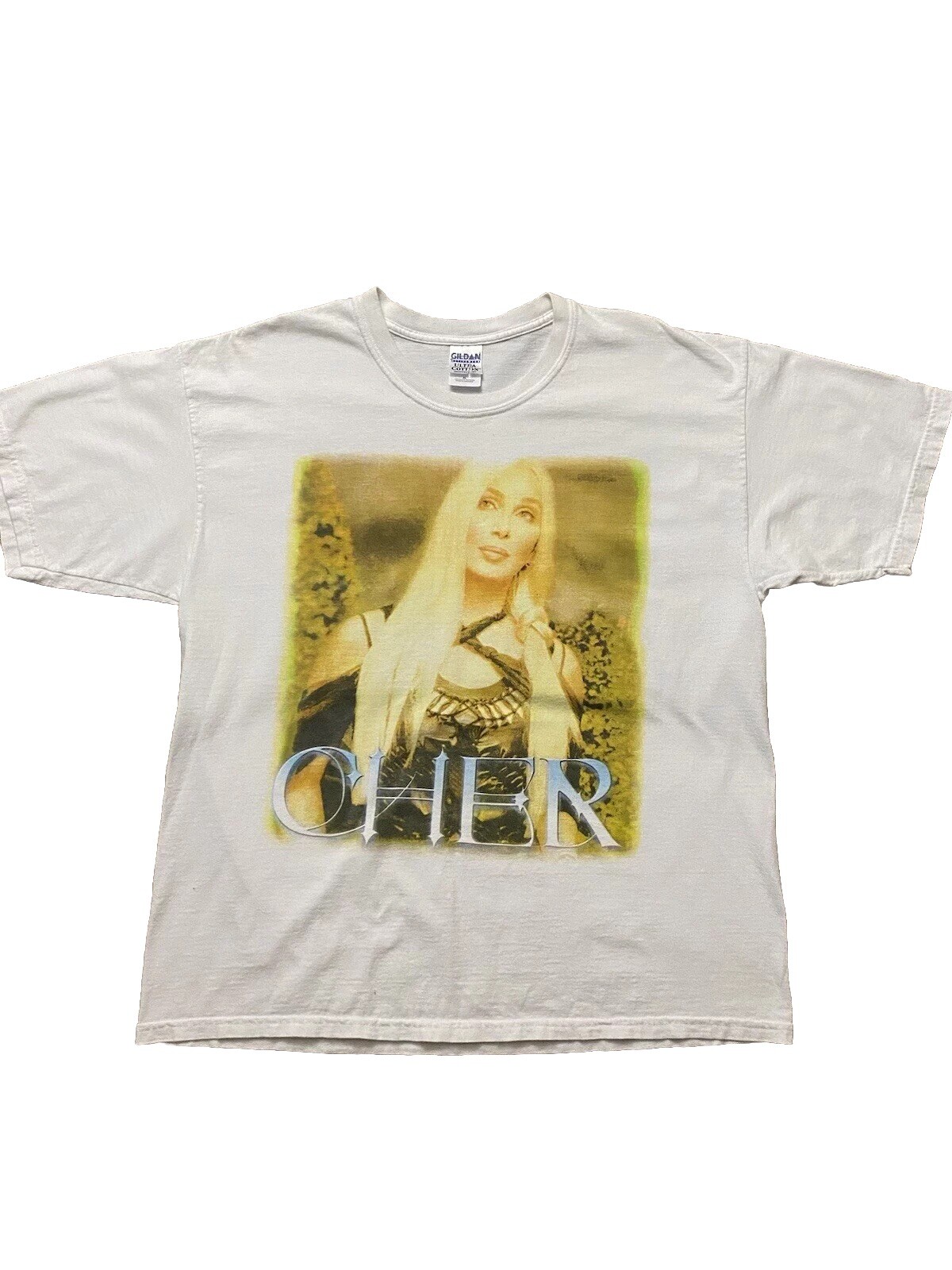 Vintage Cher Living Proof Farewell Tour Shirt 2002 Cyndi Lauper XL Band Tee