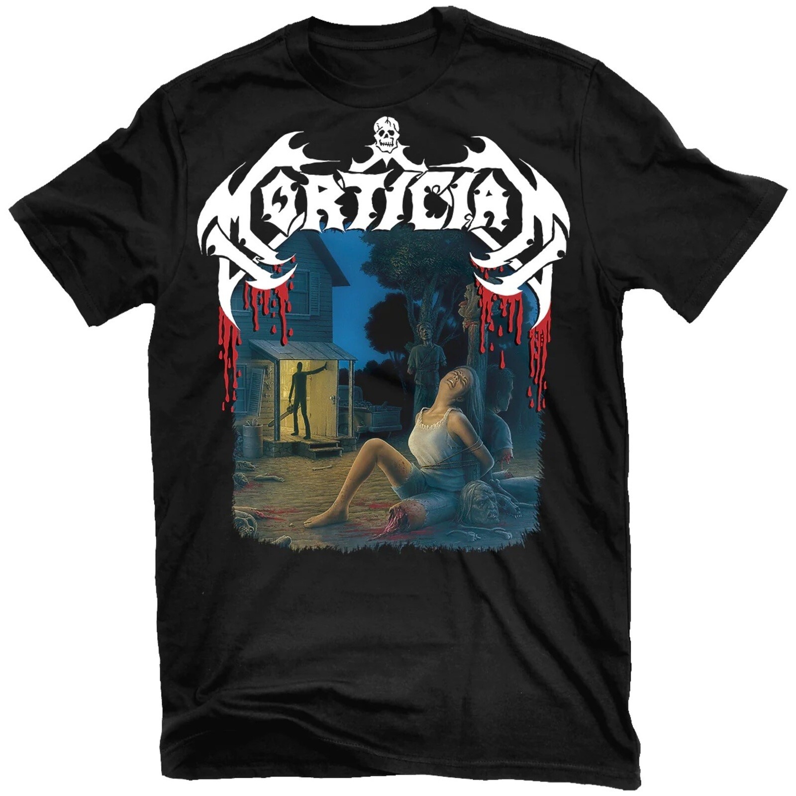 MORTICIAN cd cvr CHAINSAW DISMEMBERMENT Official SHIRT LRG New hacked up session