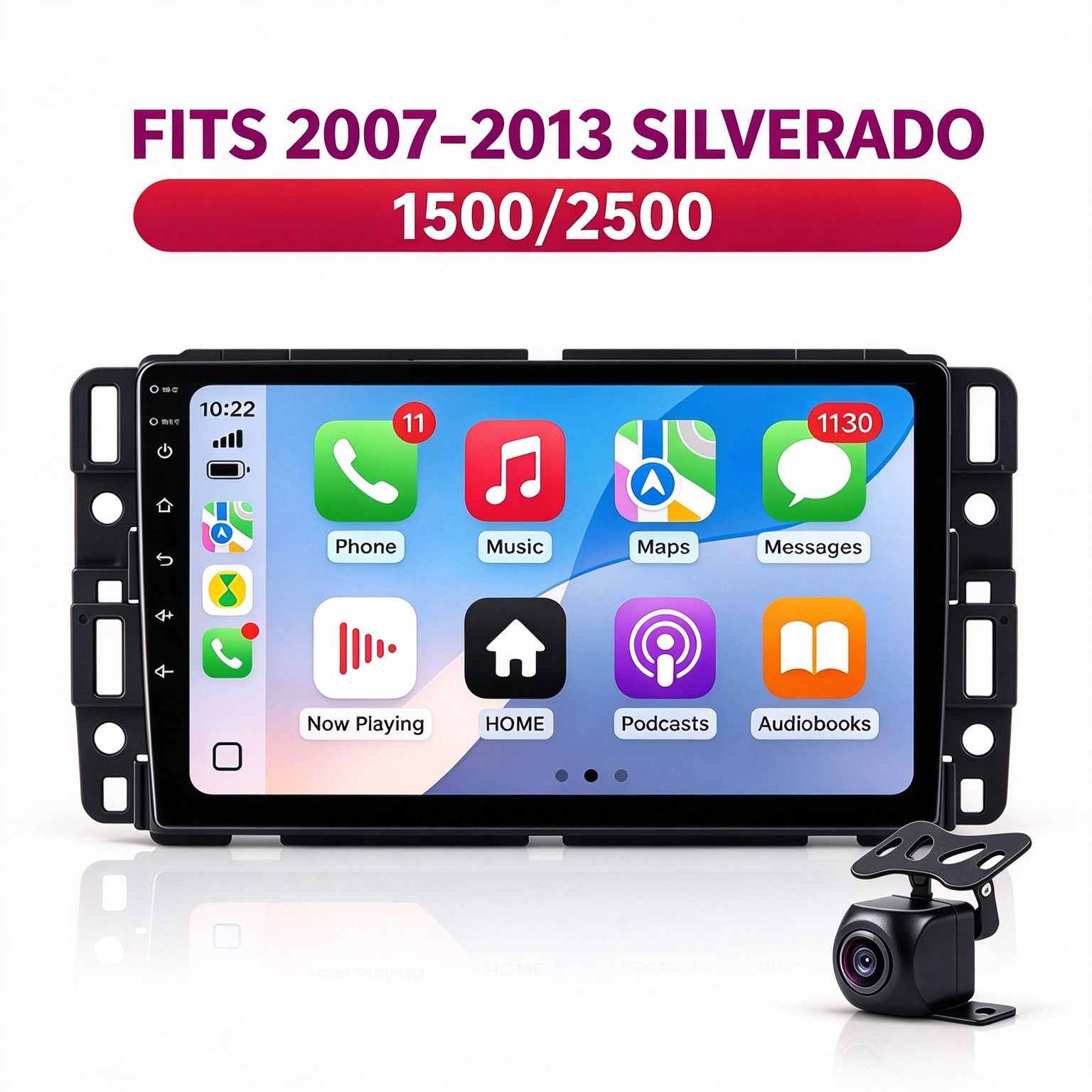 For 2007-2013 Chevy Silverado 1500/2500 Android 13 CarPlay Car Stereo GPS Radio