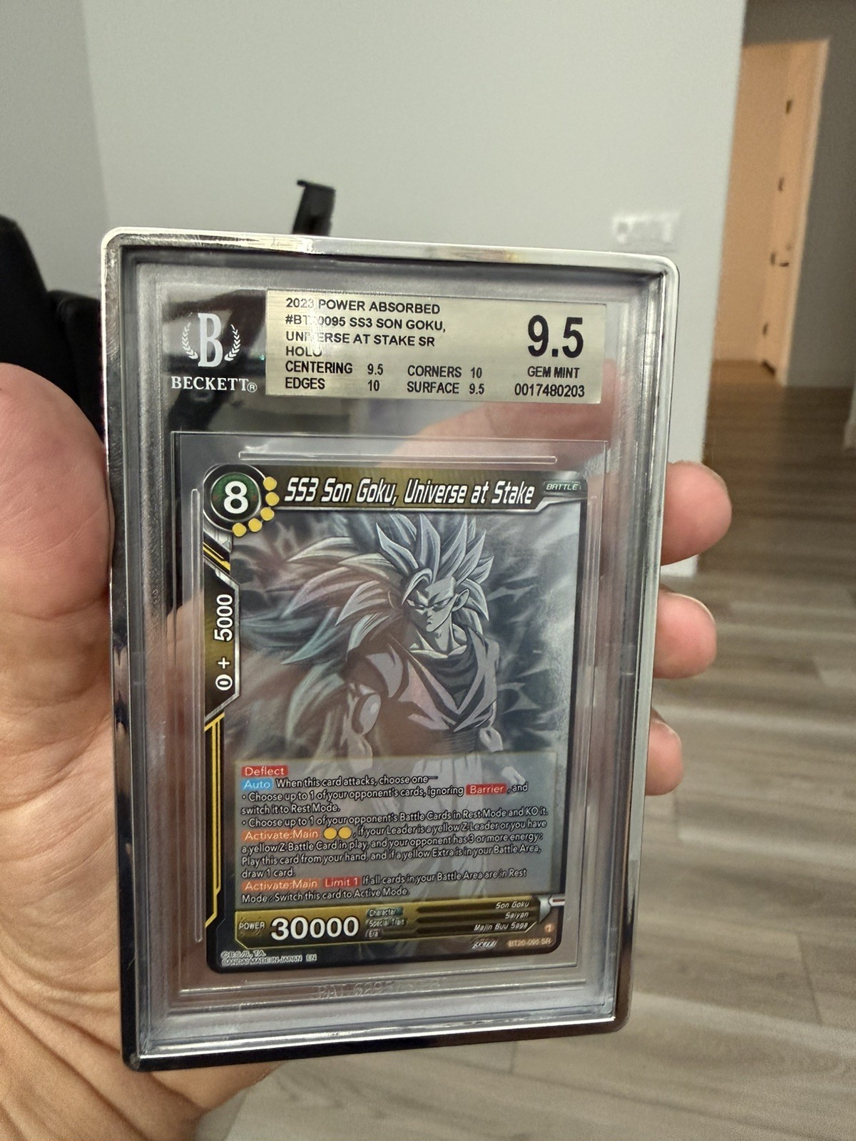 Ghost Rare SS3 Son Goku Universe at Stake SR Holo BGS 9.5 