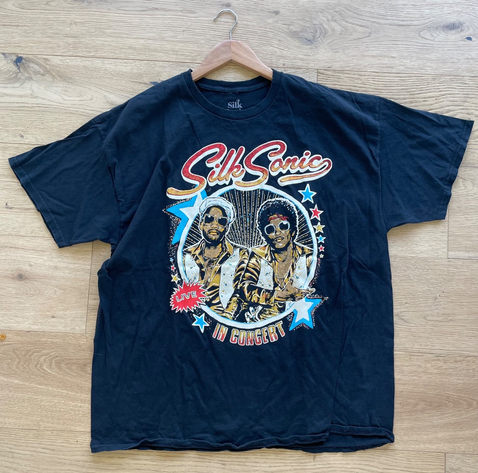 NEW Deadstock Silk Sonic Bruno Mars Anderson .Paak Concert Tee T-Shirt M L XL