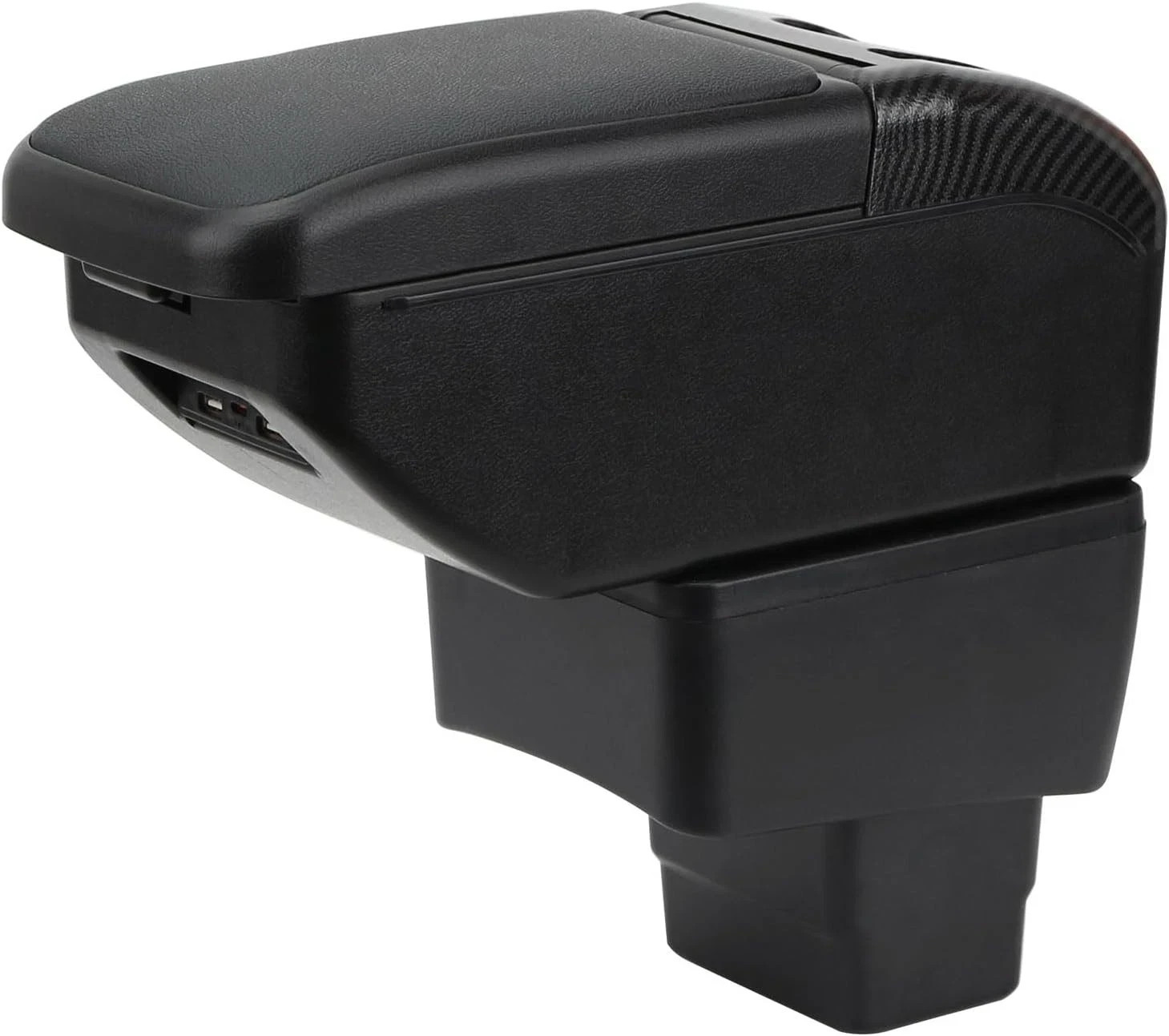 Armrest Box for Mazda 2 2015-2024 Console Double-Layer Storage with 4 USB Ports