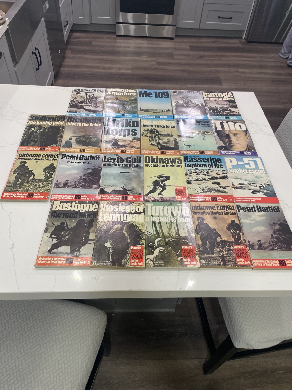 Lot of 22 Ballantine\'s Illustrated WWII History Vintage Paperback Books