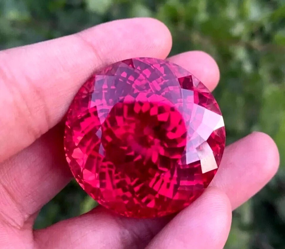 Padparadscha Sapphire Natural Round Cut 303+ Ct EGL Certified Loose Gemstone