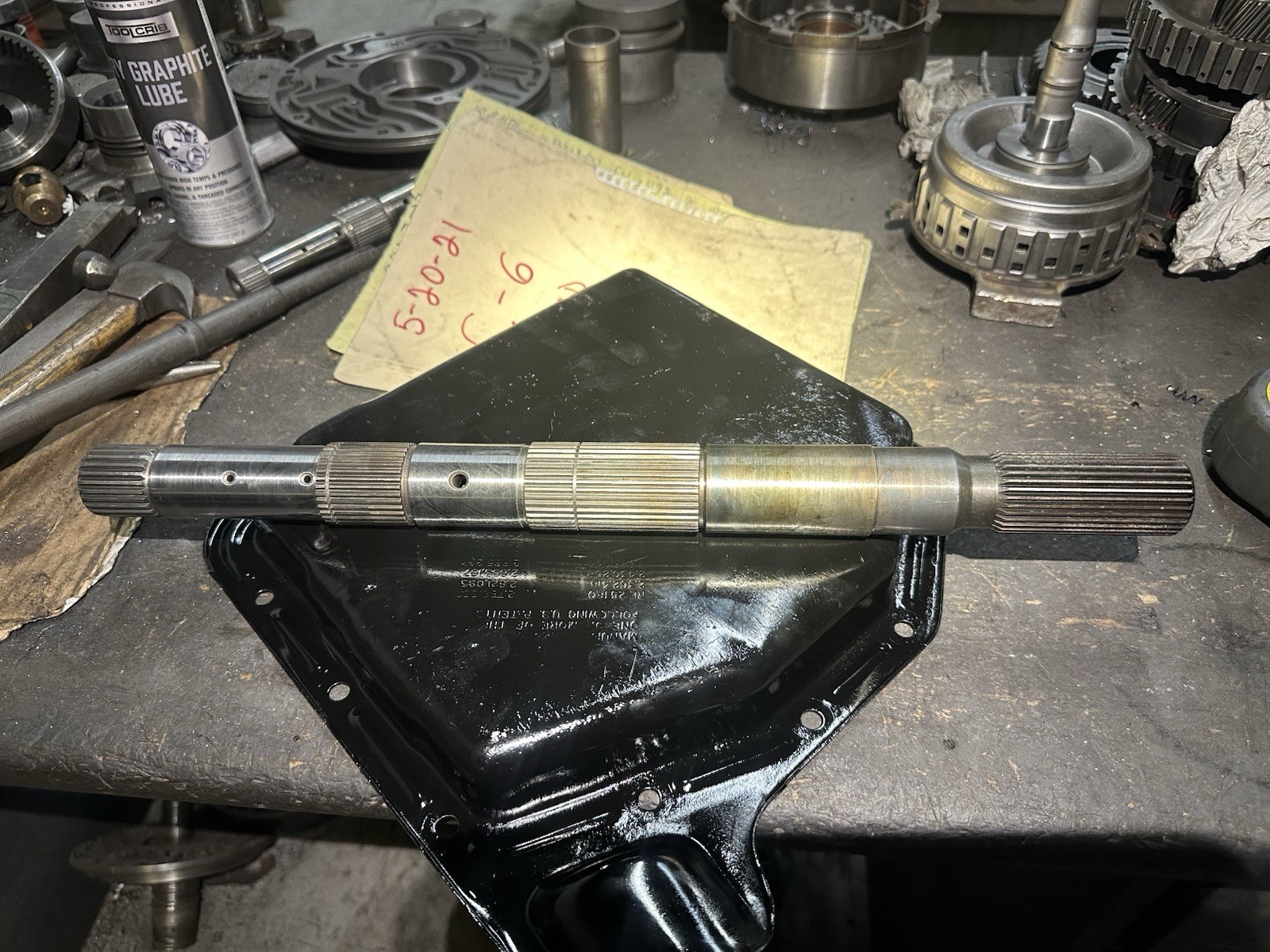 FORD C6 TRANS 4X4 OUTPUT SHAFT 18-1/2” LG , 31 NEW SPLINE , PLUG TYPE , 1976-78 FORD C6 TRANS 4X4 OUTPUT SHAFT 18-1/2” LG , 31 NEW SPLINE , PLUG TYPE , 1976-78