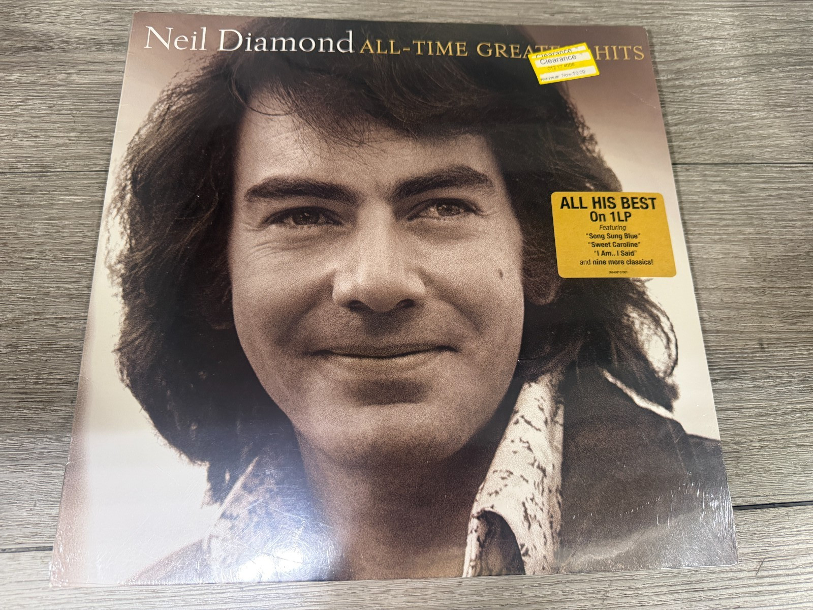 Neil Diamond All-Time Greatest Hits LP (2020) NEW Shrink Wrap Tear