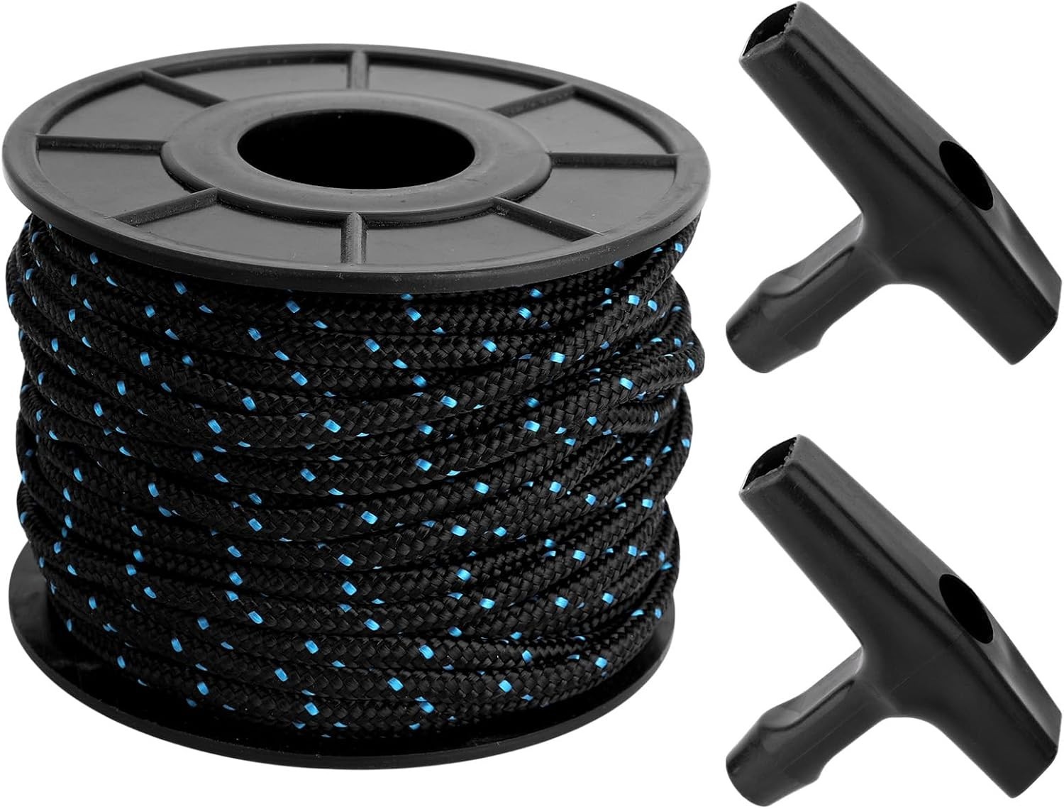 5mm 100ft/30m Starter Pull Cord, Recoil Starter Rope with 2 Handles High Wear...