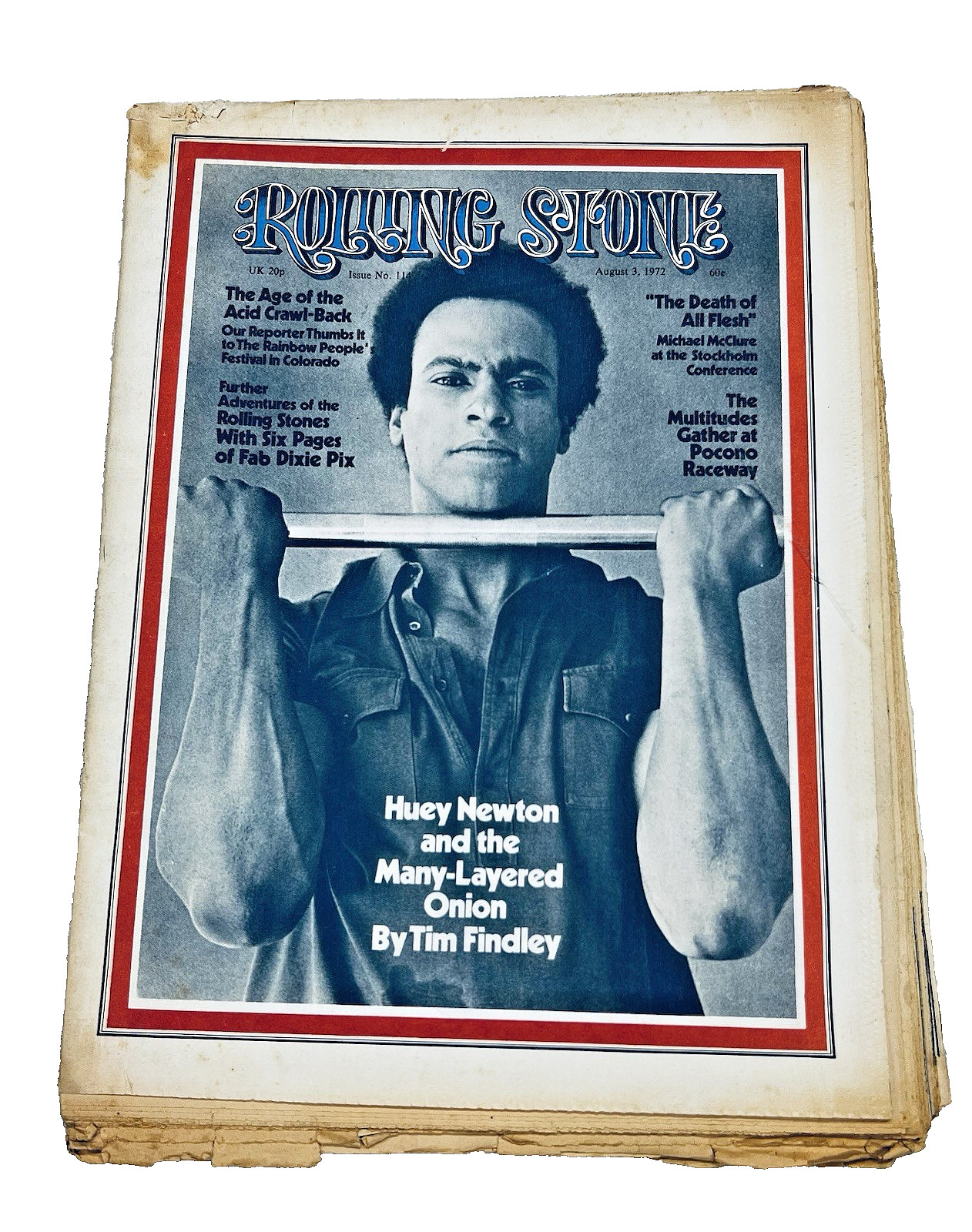 Huey Newton Cover Rolling Stone Magazine #114 Aug 1972 Black Panthers Vintage Ro Huey Newton Cover Rolling Stone Magazine #114 Aug 1972 Black Panthers Vintage Ro
