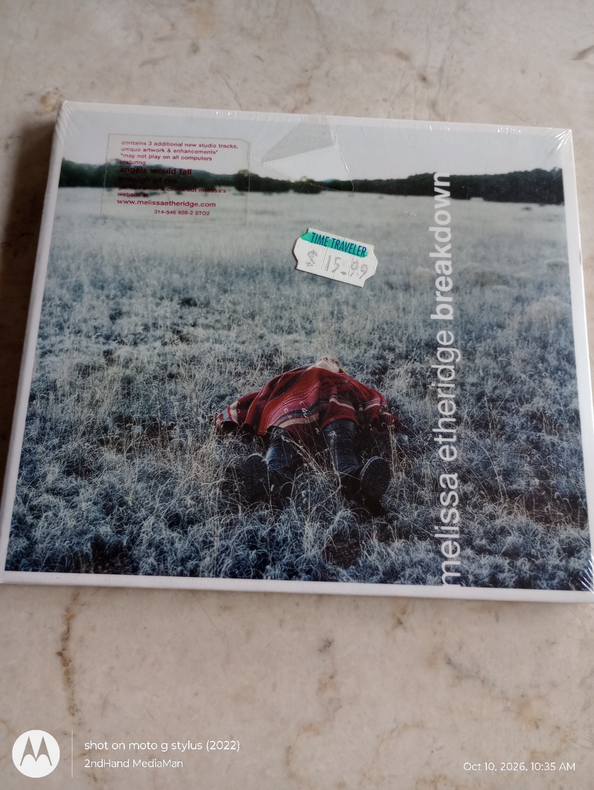 NEW SEALED MELISSA ETHERIDGE BREAKDOWN DIGIPAK/GATEFOLD CD