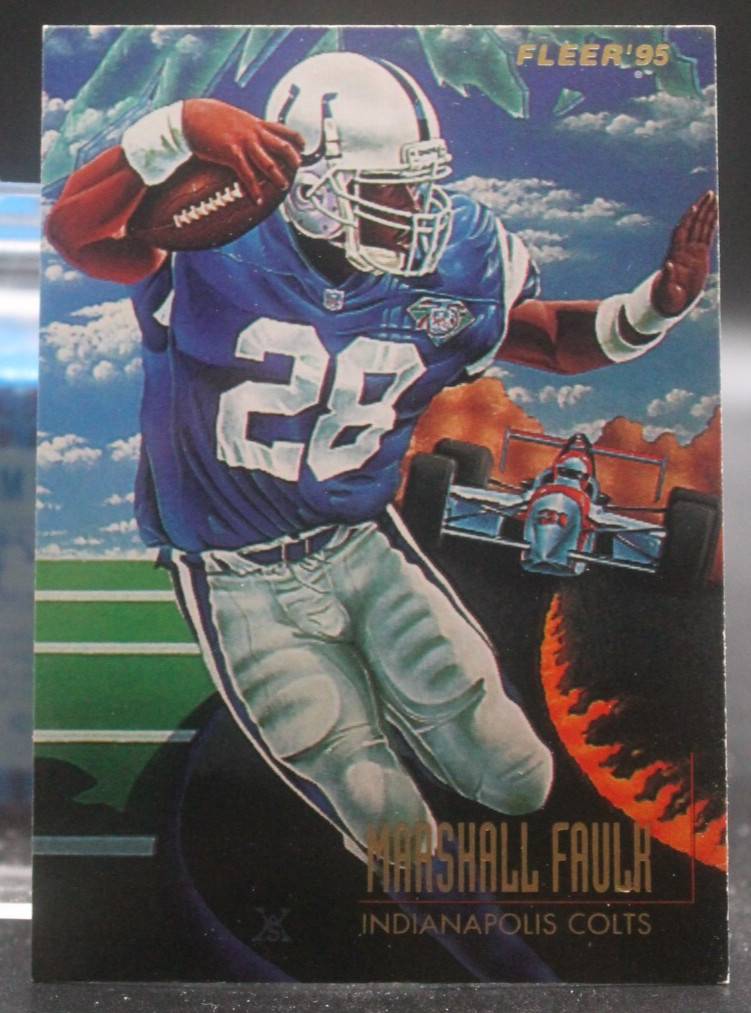 1995 Fleer #5 - Pro Visions Insert - Marshall Faulk