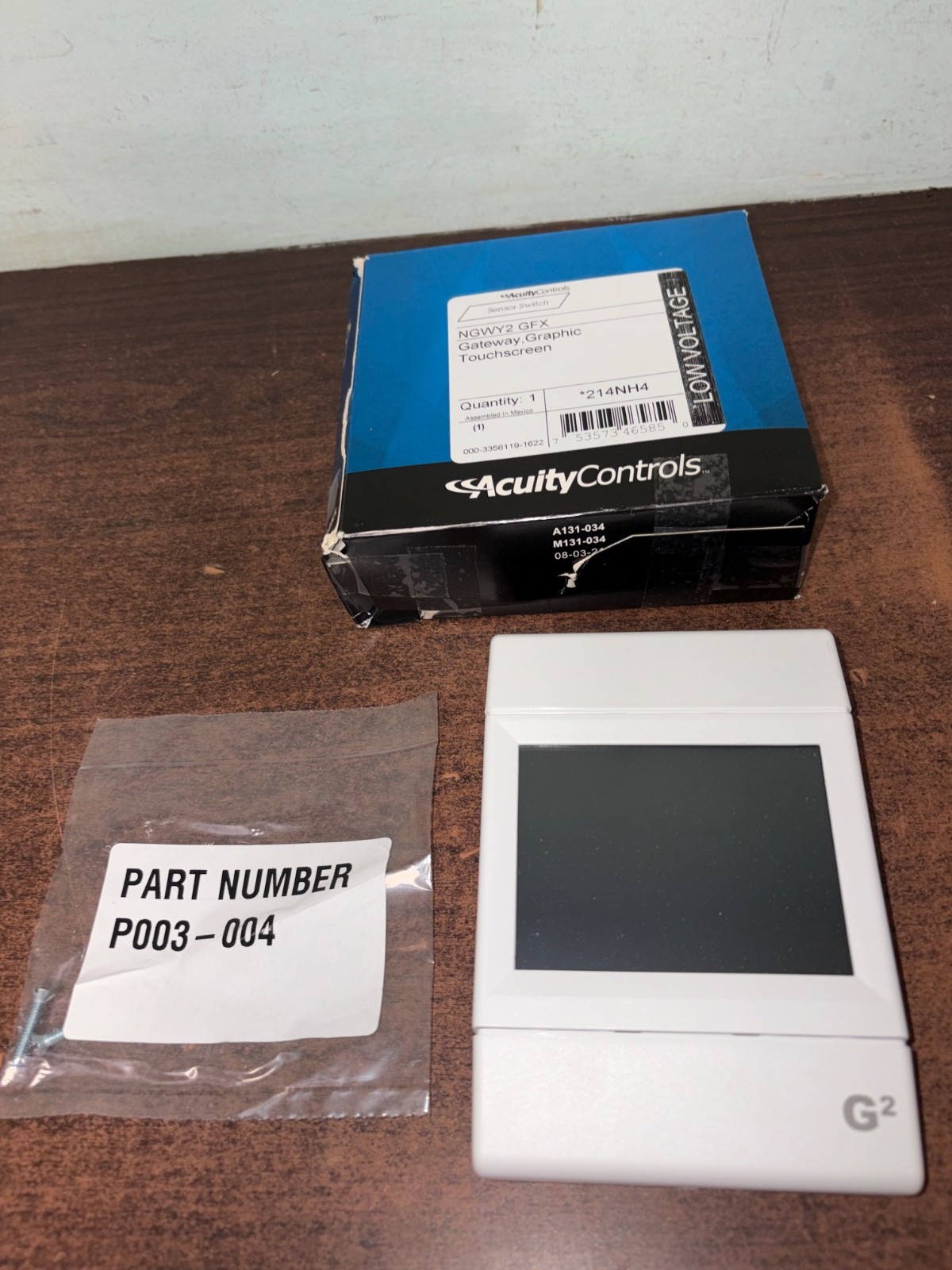 NEW ACUITY CONTROLS NGWY2 GFX GATEWAY GRAPHIC TOUCHSCREEN 214NH4. B455