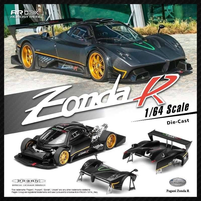 Almost Real 1:64 Pagani Zonda R Matte Carbon Fiber HEC 2026 Almost Real 1:64 Pagani Zonda R Matte Carbon Fiber HEC 2026